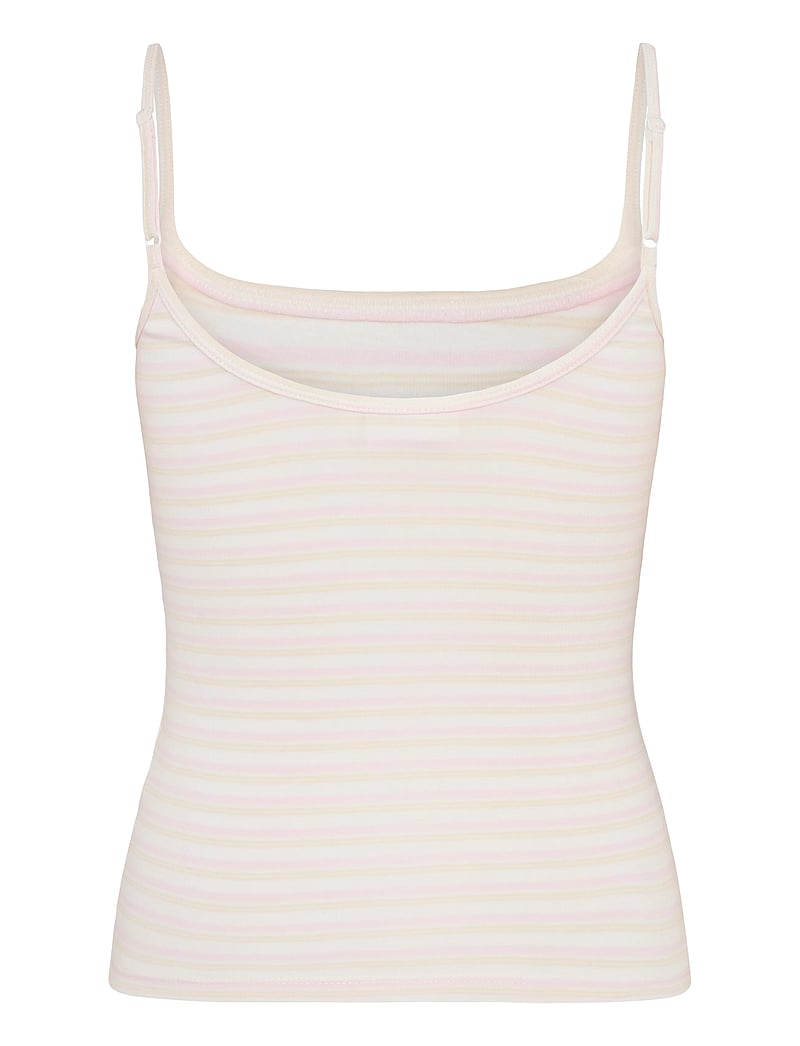 Gina Tricot - Perfect strap singlet - pink/yellow stripe - 1