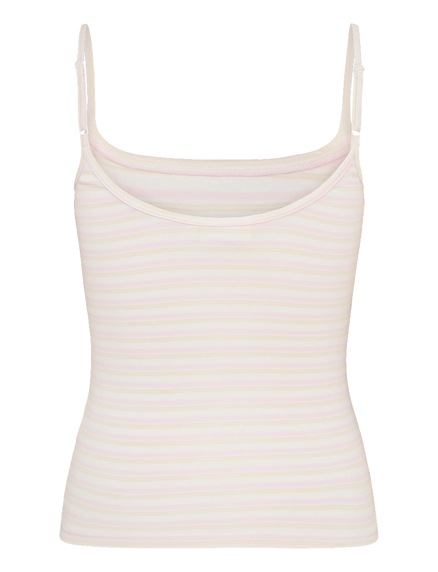 Gina Tricot - Perfect strap singlet - pink/yellow stripe - 2