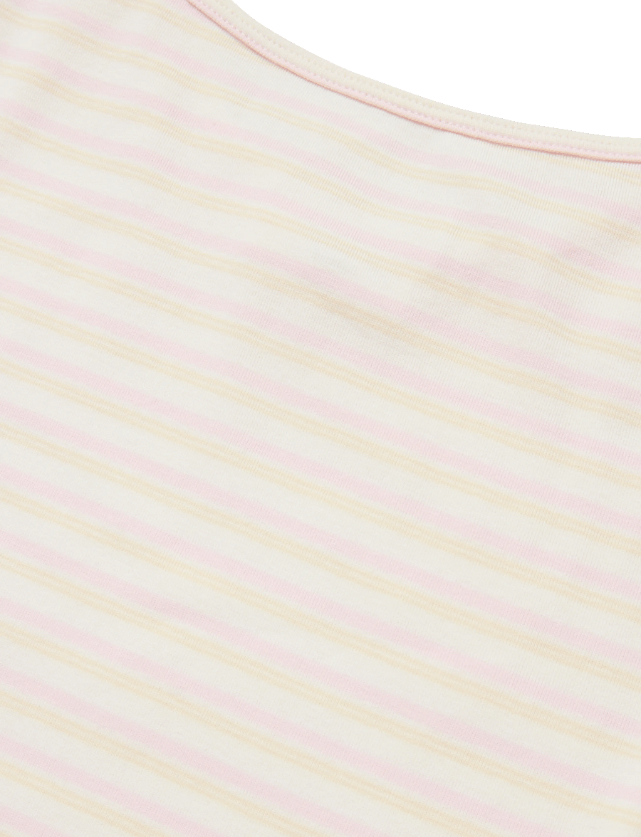 Gina Tricot - Perfect strap singlet - pink/yellow stripe - 3