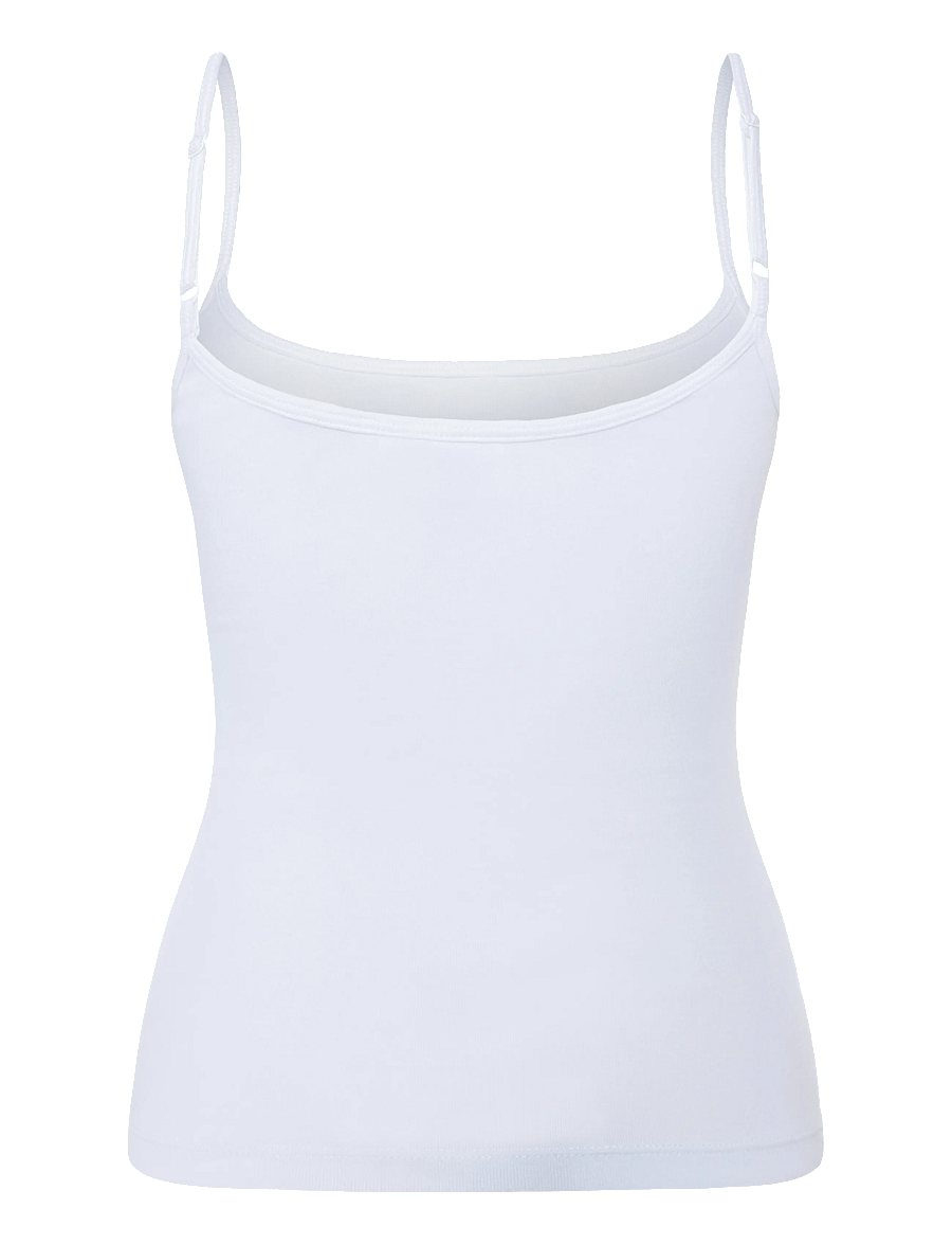 Gina Tricot - Perfect strap singlet - tanktops - white (1000) - 1