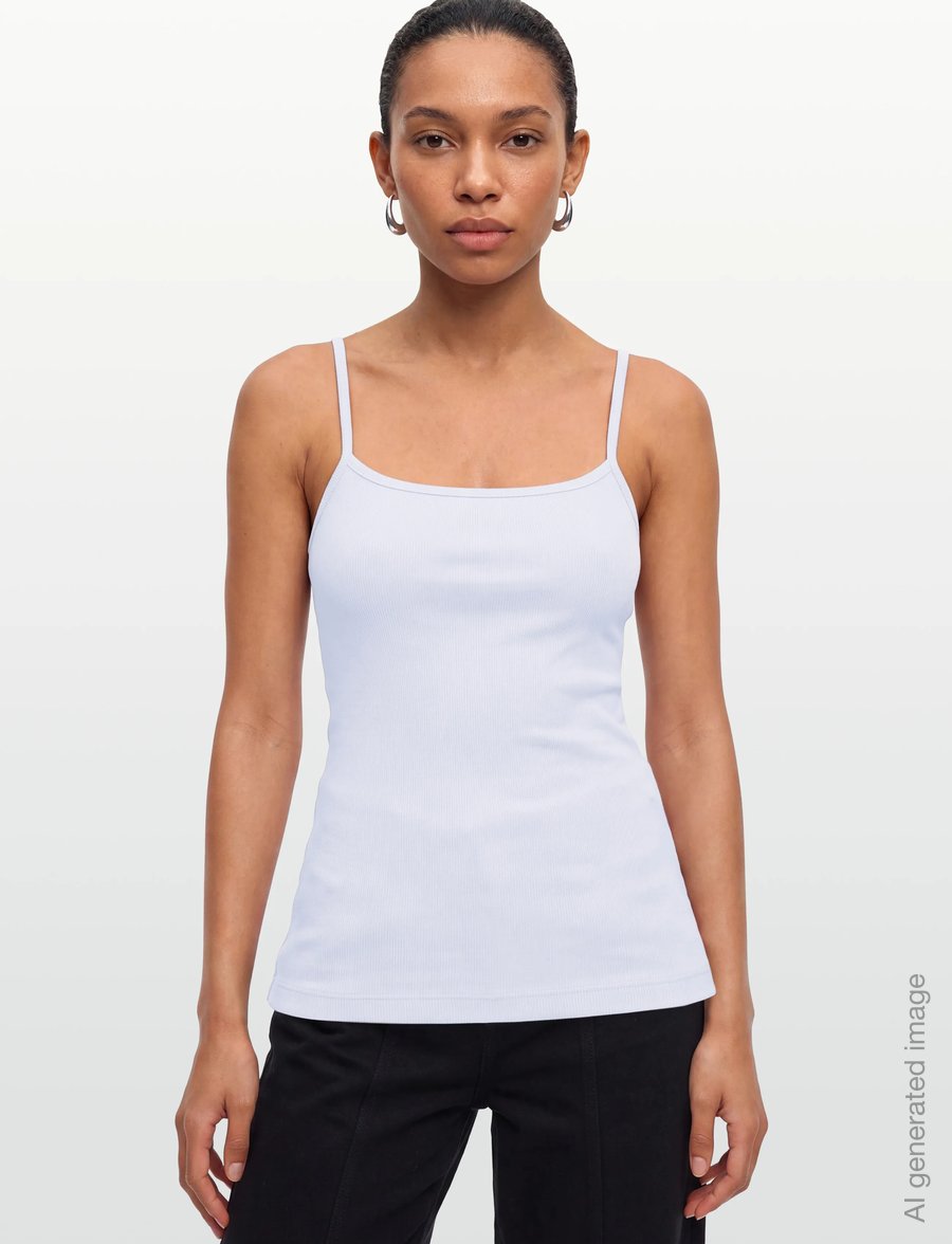 Gina Tricot - Perfect strap singlet - ermeløse topper - white (1000) - 3