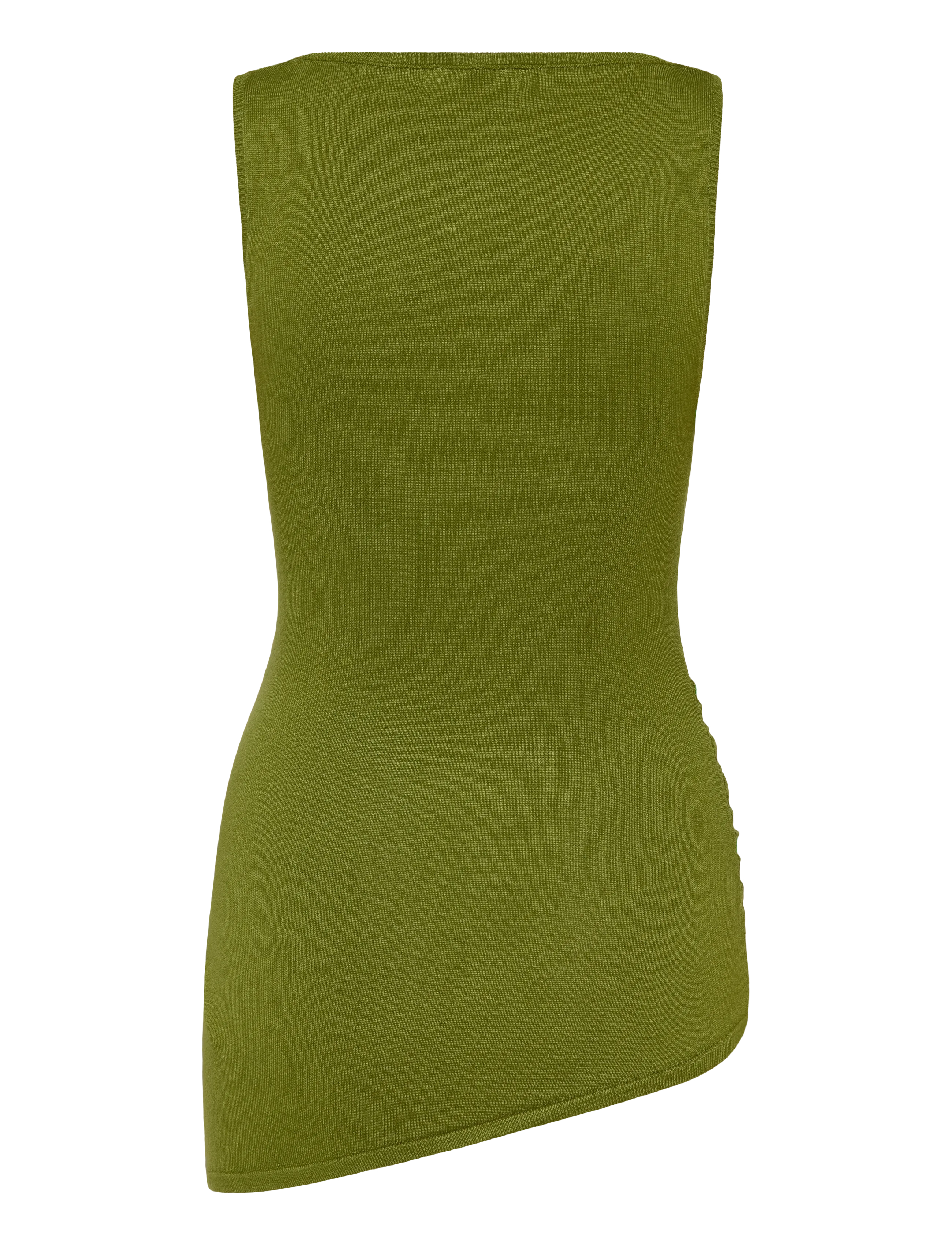 Gina Tricot - Asymmetric knitted top - guacamole - 1