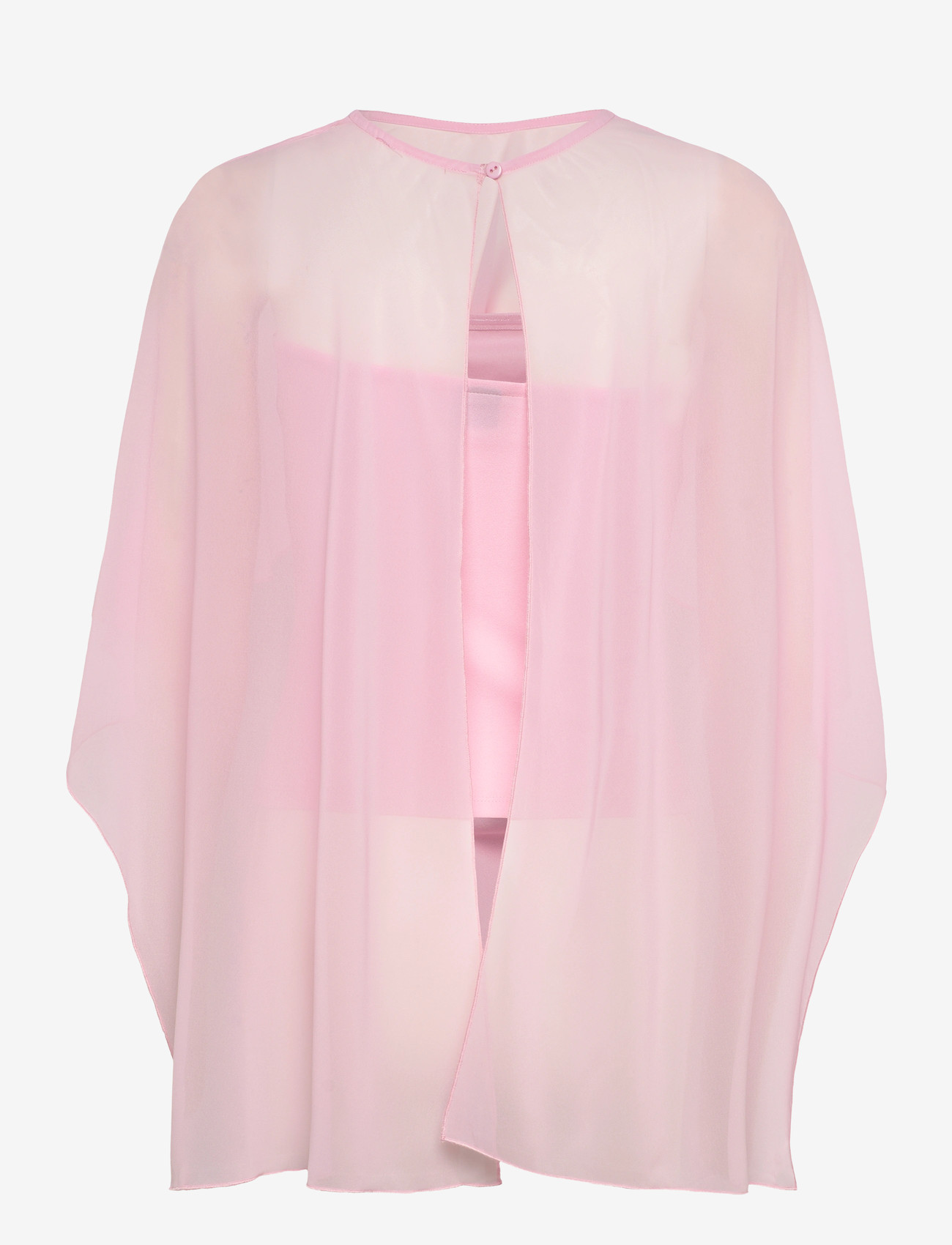 Gina Tricot - Chiffon cape top - pikkade varrukatega pluusid - pink - 1
