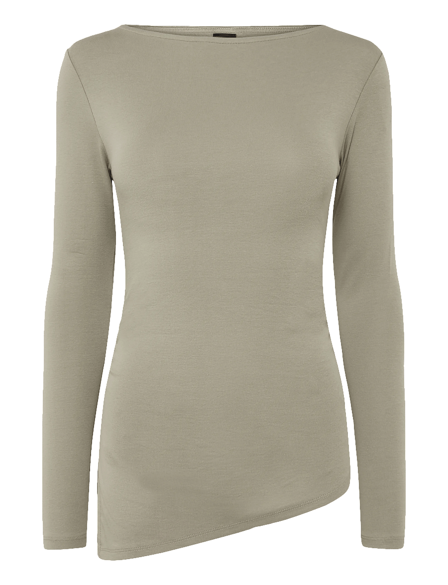 Gina Tricot - Asymmetric top - kampsunid - greige - 0