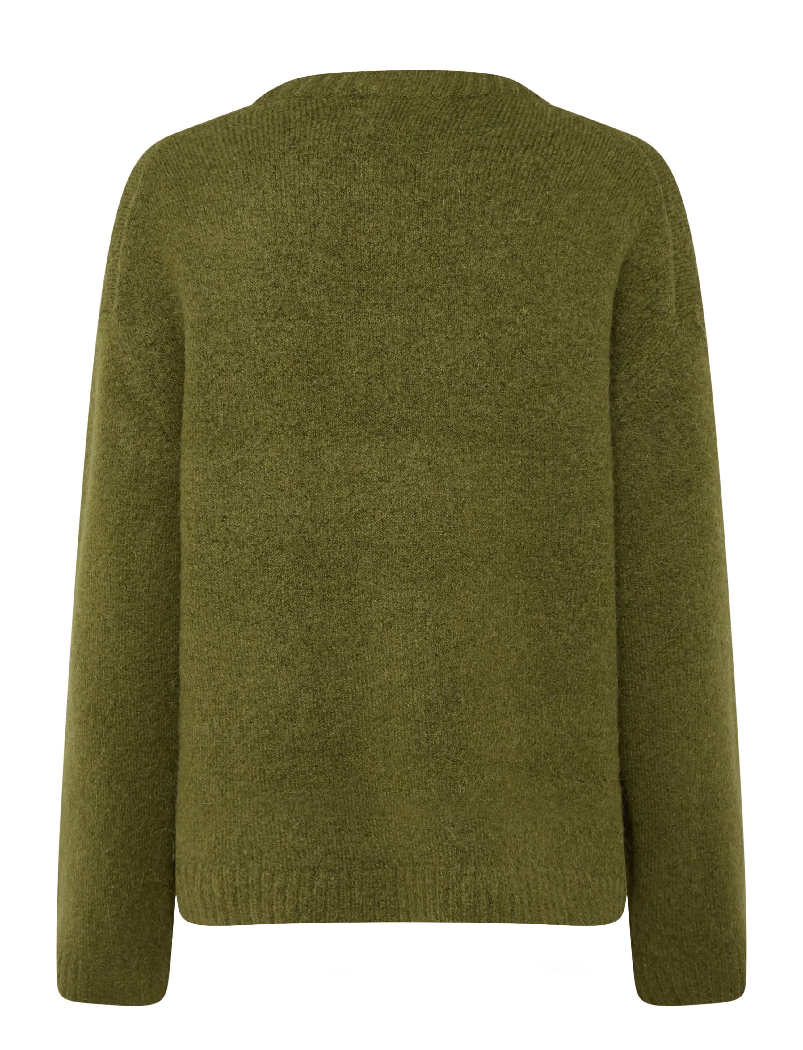 Gina Tricot - Crew neck knitted sweater - striktrøjer - fir green - 1