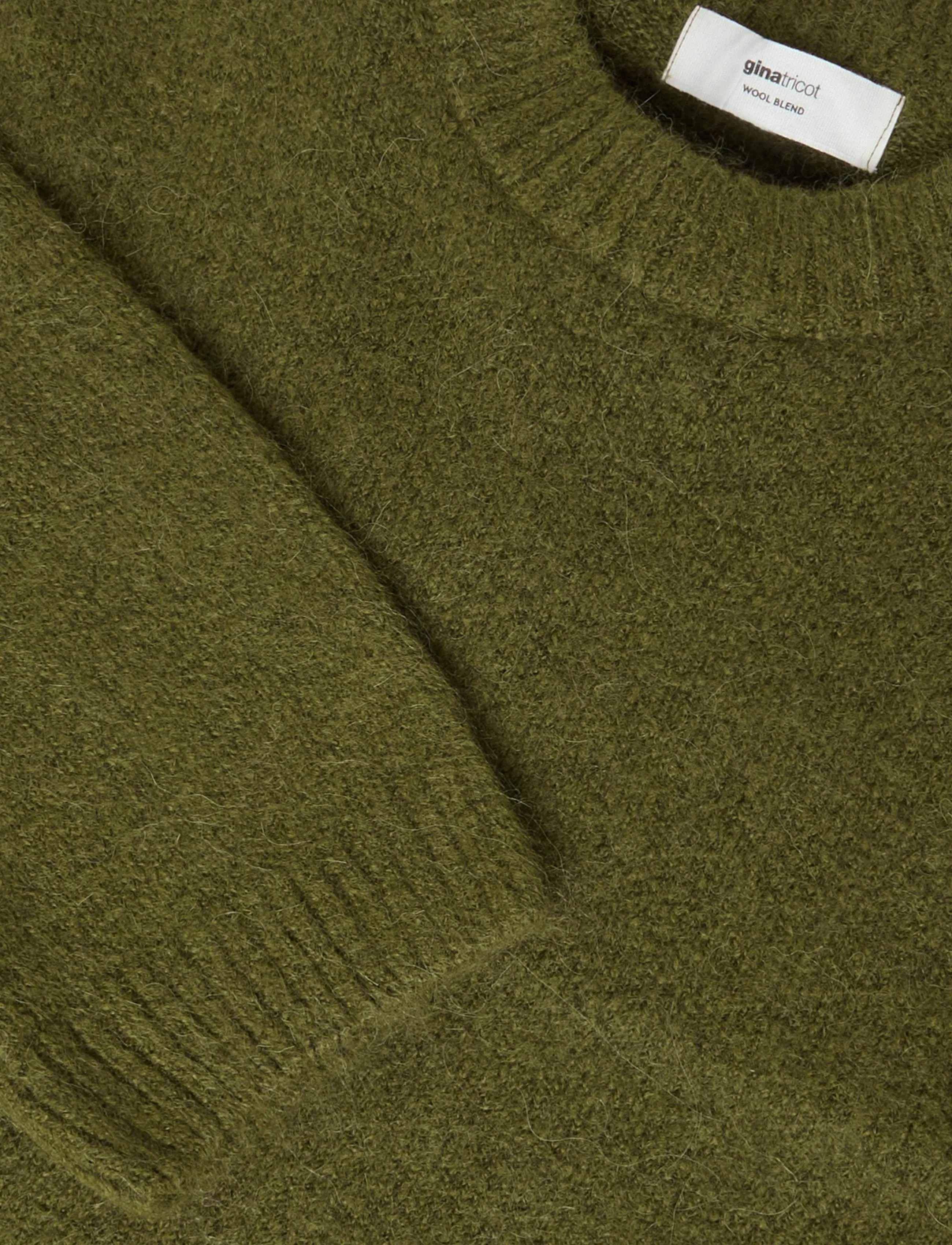 Gina Tricot - Crew neck knitted sweater - striktrøjer - fir green - 2