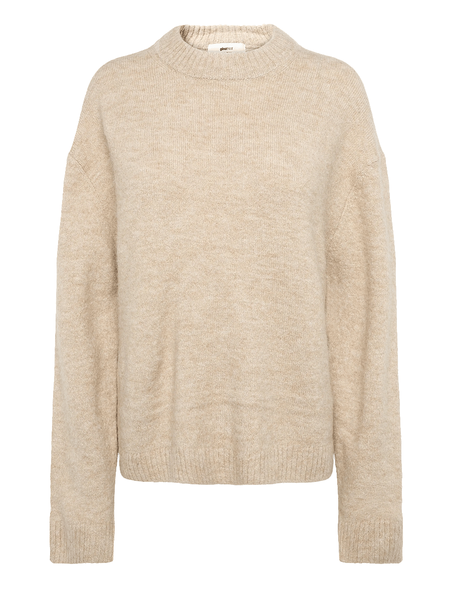 Gina Tricot - Crew neck knitted sweater - kampsunid - fudge (3066) - 0