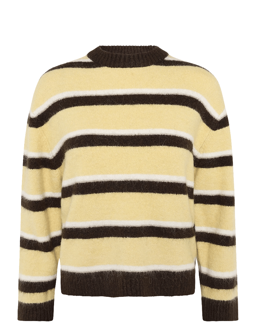 Gina Tricot - Crew neck knitted sweater - stickade tröjor - multi stripe (6163) - 0