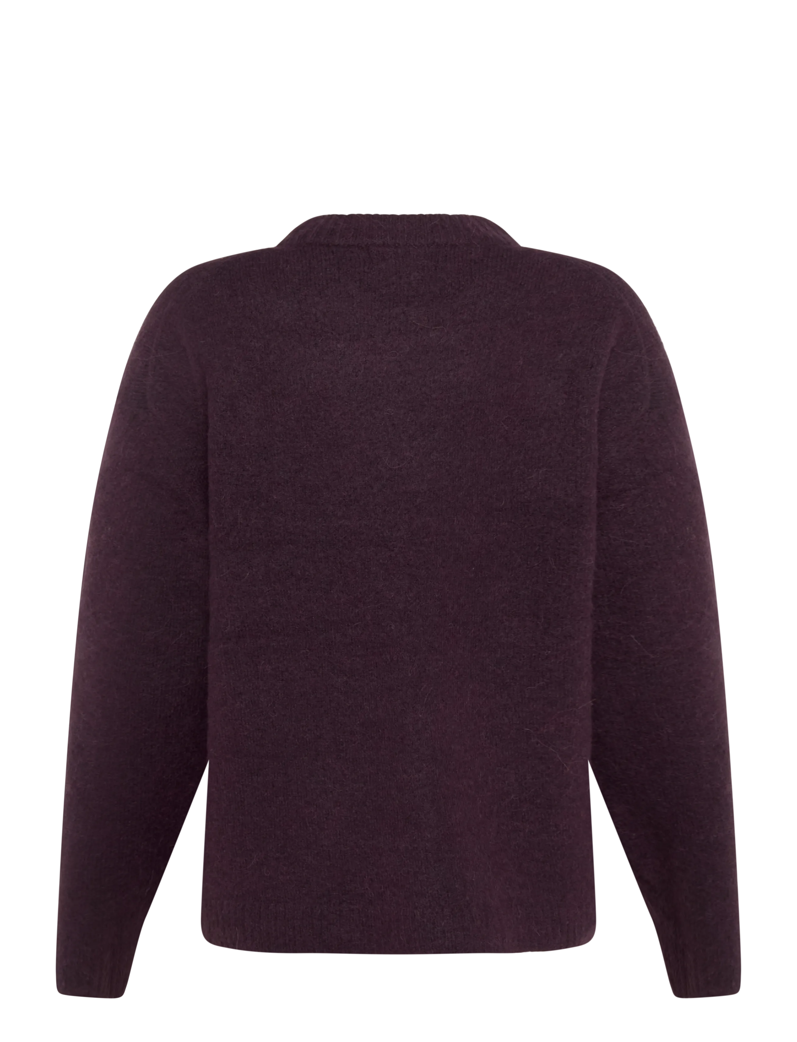 Gina Tricot - Crew neck knitted sweater - striktrøjer - plum - 1