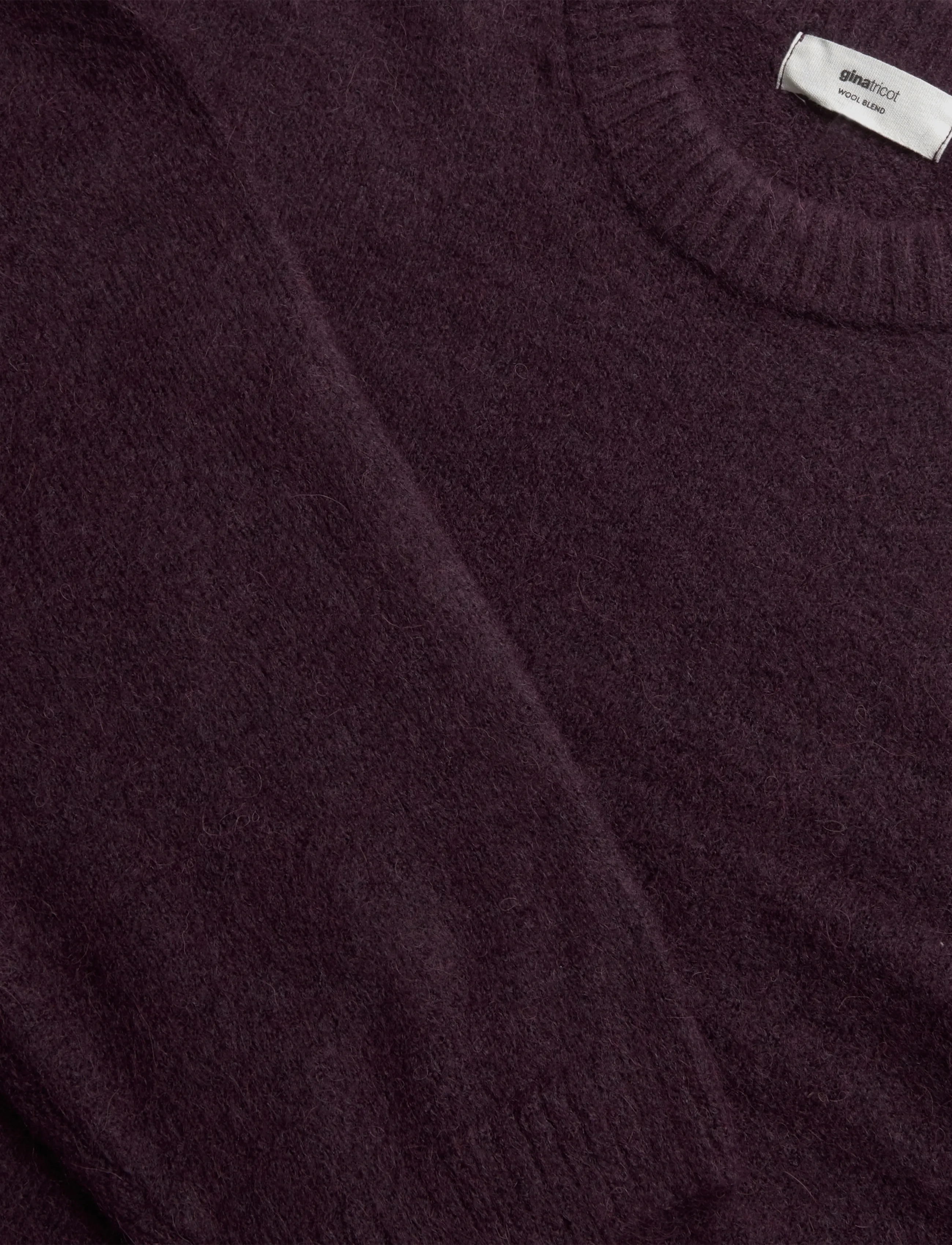Gina Tricot - Crew neck knitted sweater - striktrøjer - plum - 2