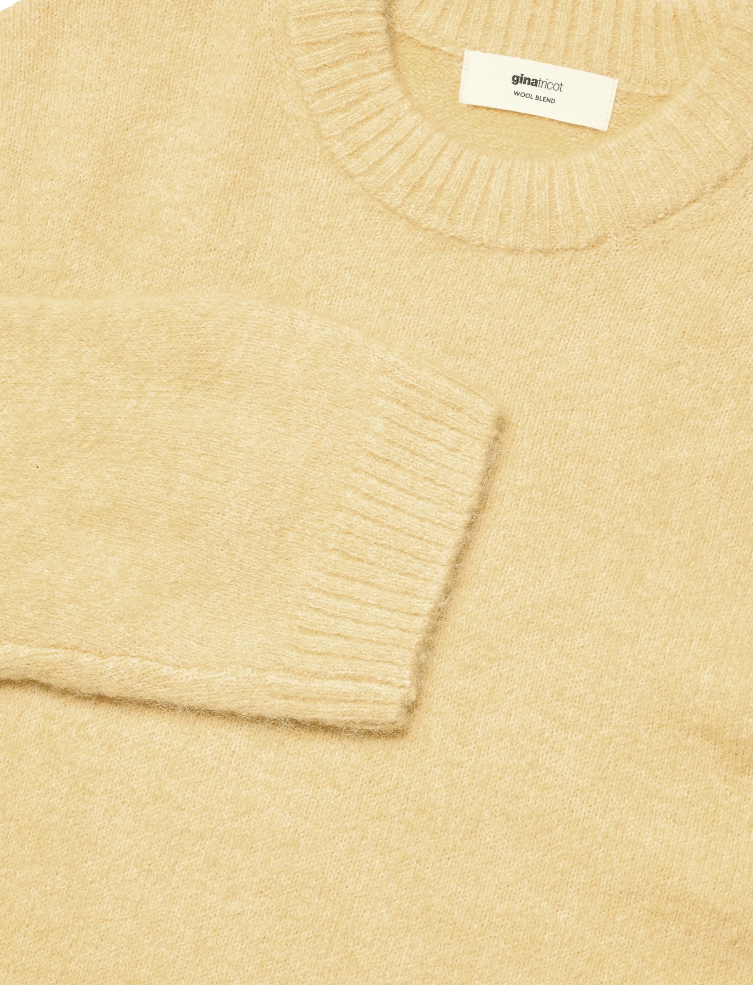 Gina Tricot - Crew neck knitted sweater - jumpers - sahara sun (2015) - 5