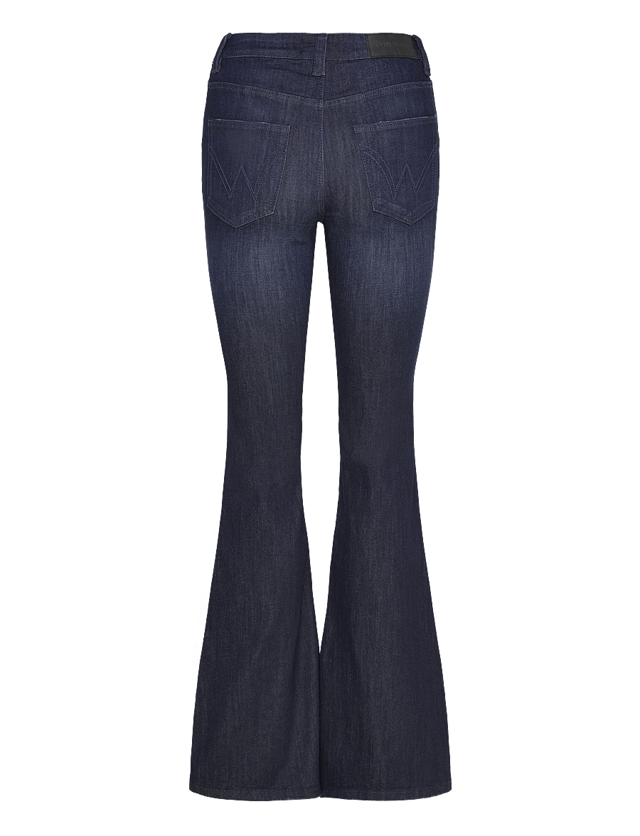 Gina Tricot - Ultra flare jeans - alt laiad teksad - dk blue - 1