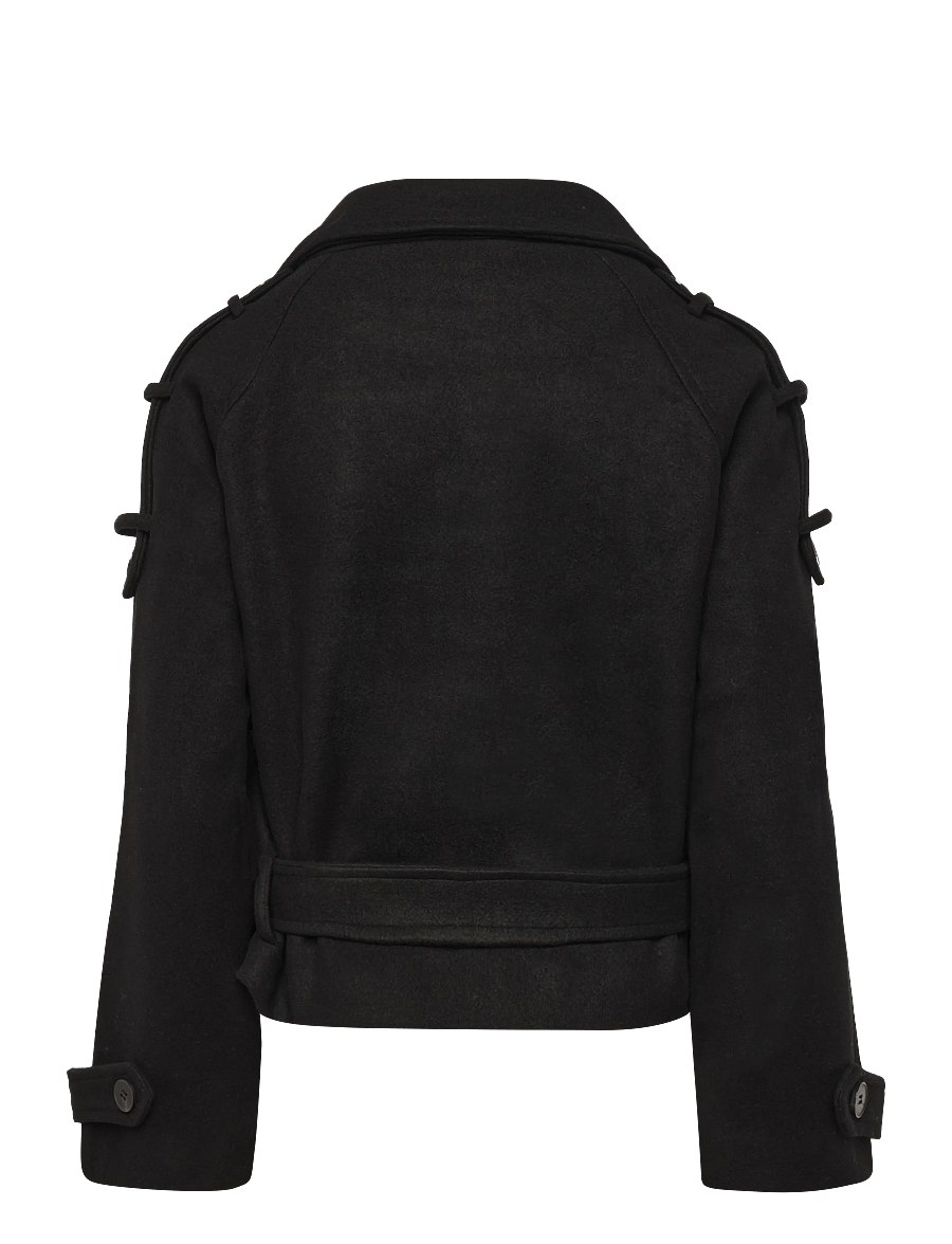 Gina Tricot - Wool blend short jacket - wool jackets - black (9000) - 1