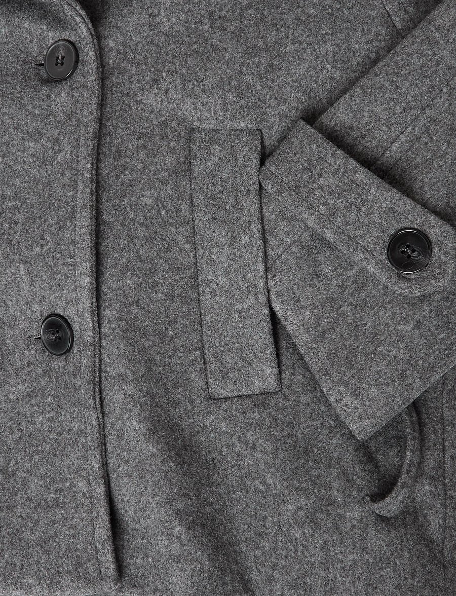 Gina Tricot - Wool blend short jacket - uldjakker - grey - 3