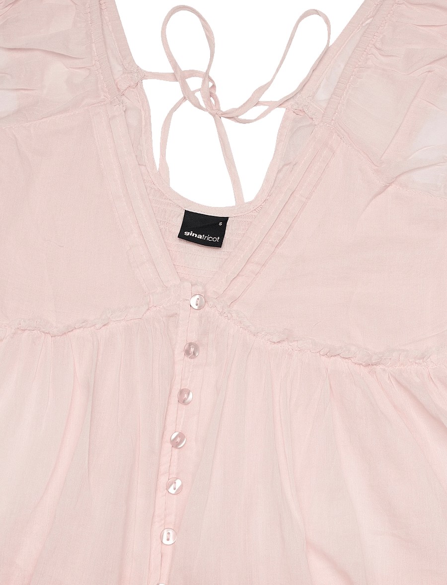 Gina Tricot - Peplum top - kurzärmelige blusen - lt pink - 2
