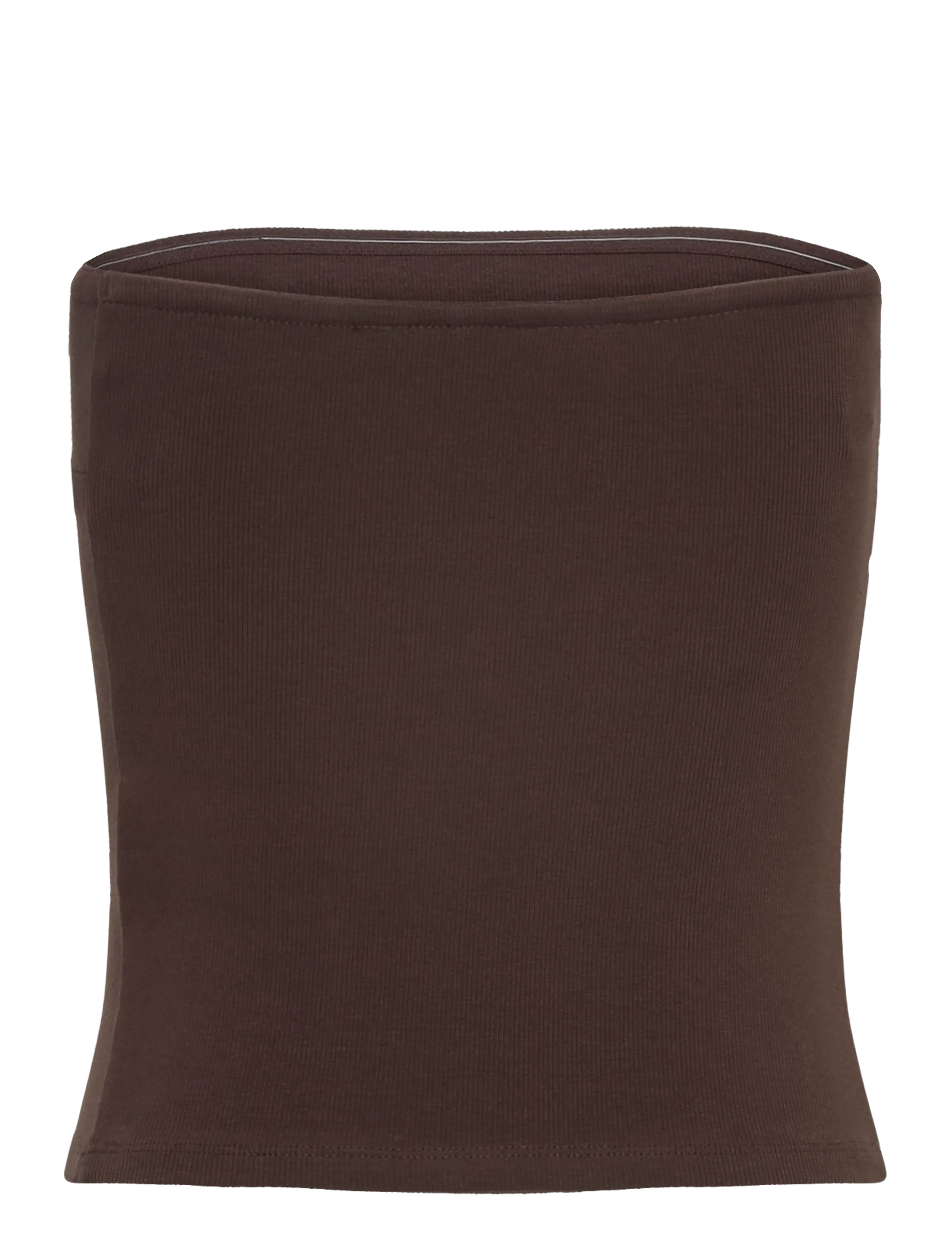 Gina Tricot - Super stretch tube top - crop tops - seal brown (7083) - 1