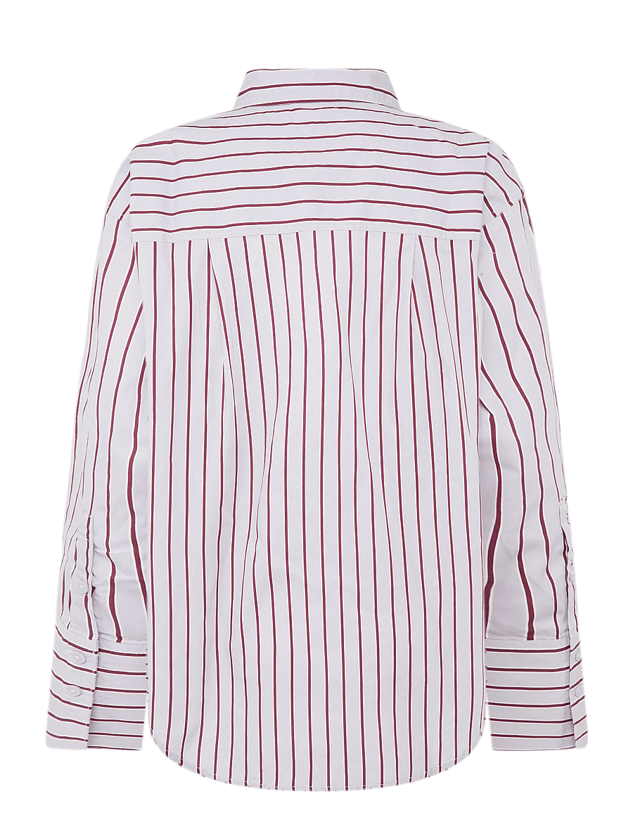 Gina Tricot - Oversized shirt - langærmede skjorter - purple/stripe - 1