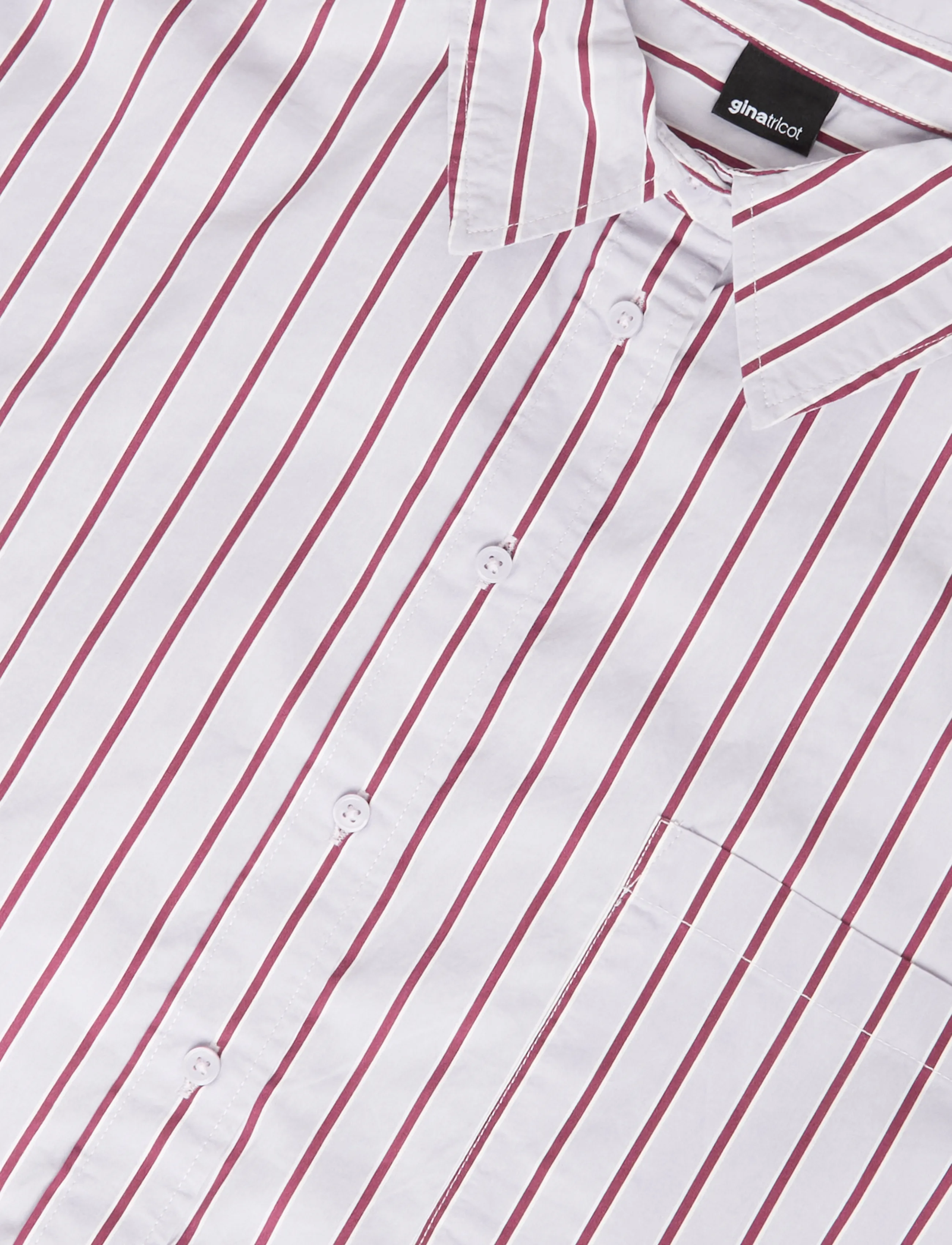 Gina Tricot - Oversized shirt - langærmede skjorter - purple/stripe - 2