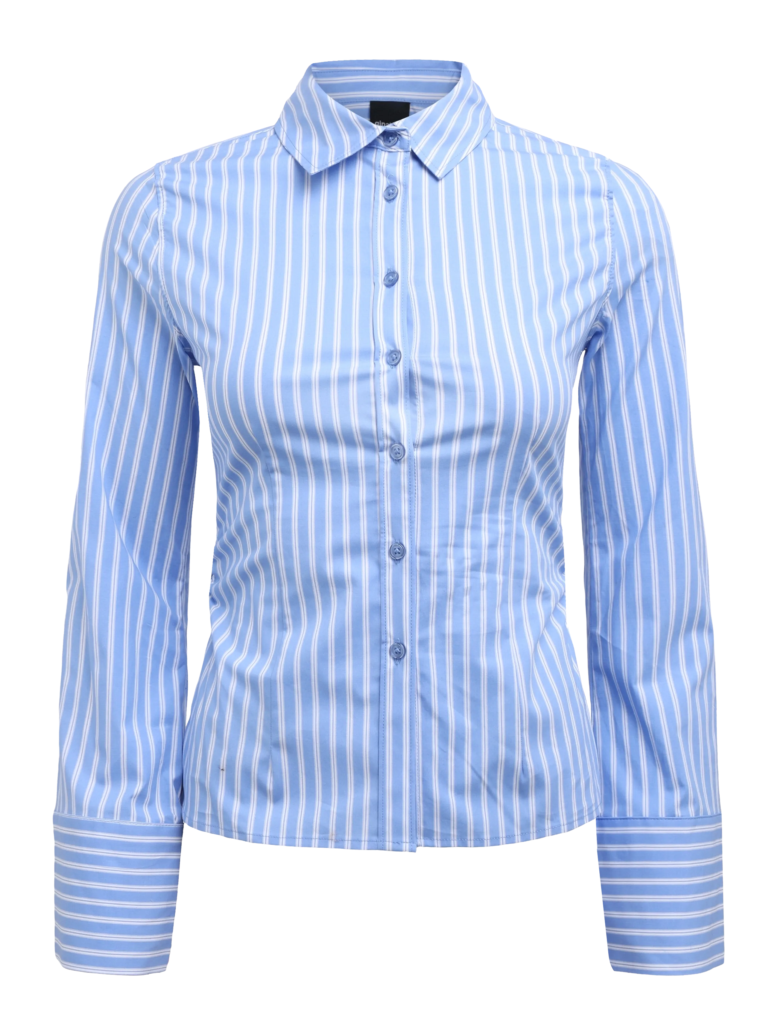 Gina Tricot Shaped shirt - Hemden - BLUE STRIPE / blue