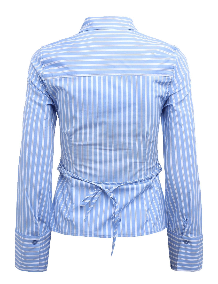 Gina Tricot - Shaped shirt - langärmlige hemden - blue stripe - 1