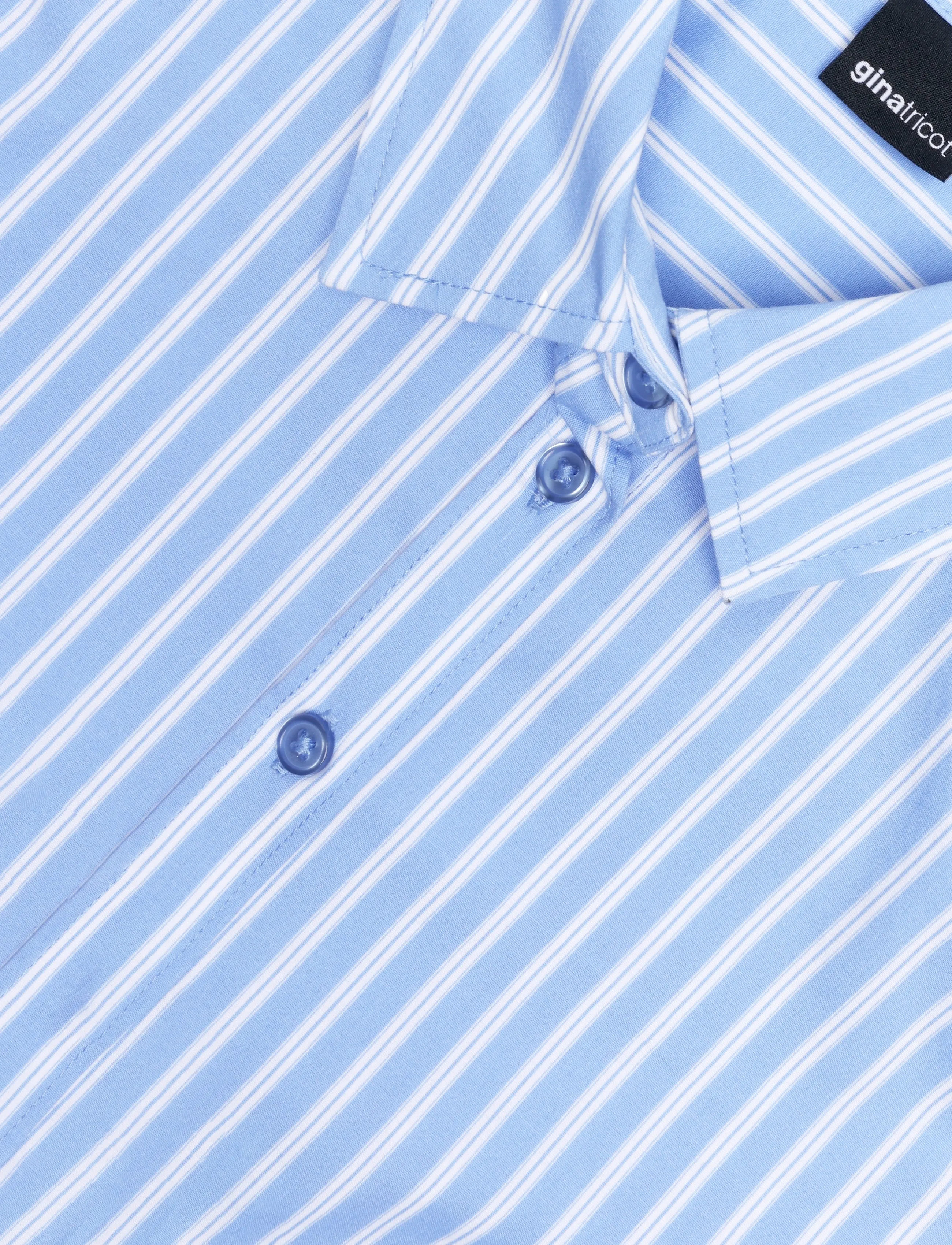 Gina Tricot - Shaped shirt - langärmlige hemden - blue stripe - 2