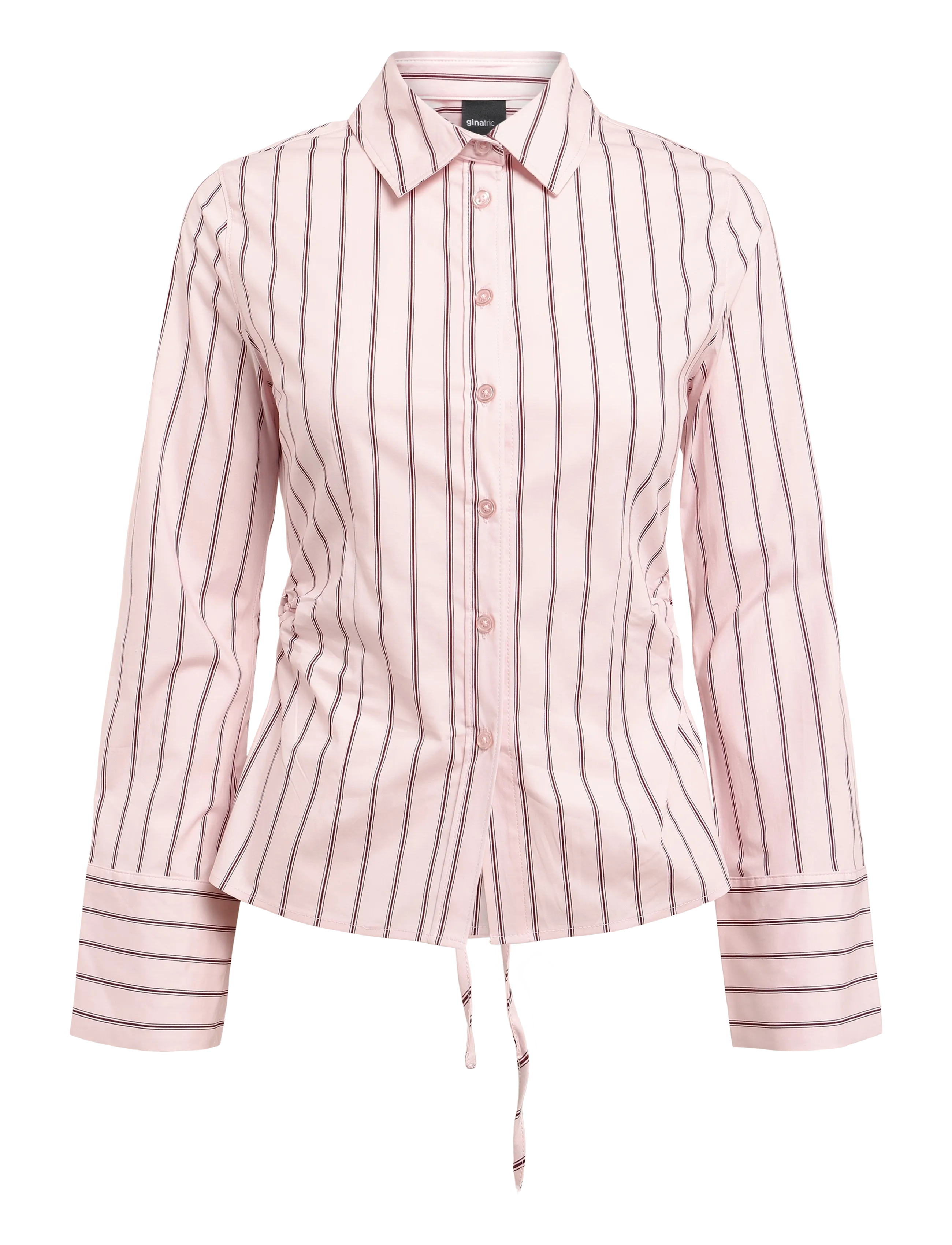 Gina Tricot Shaped shirt - Hemden - PINK/STRIPE (3122) / pink/rose