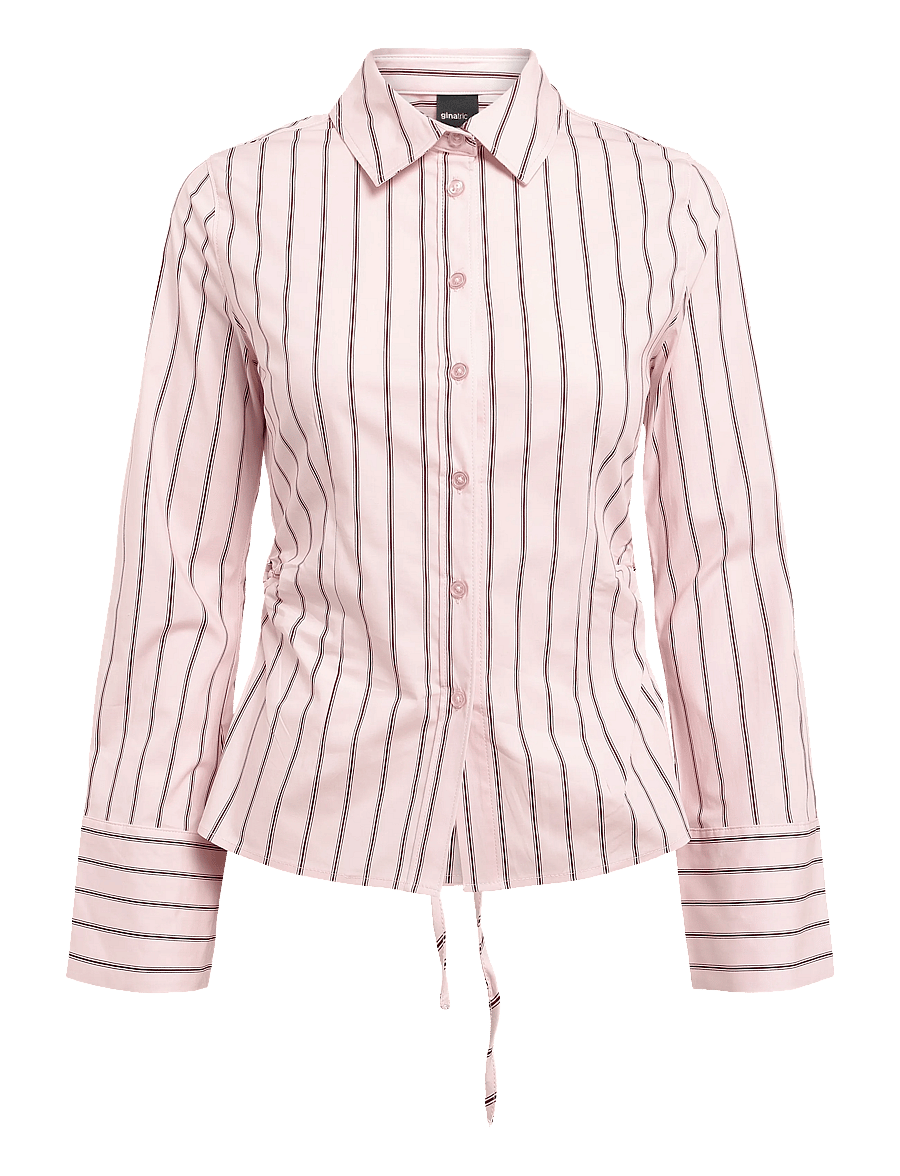 Gina Tricot - Shaped shirt - langärmlige hemden - pink/stripe (3122) - 0