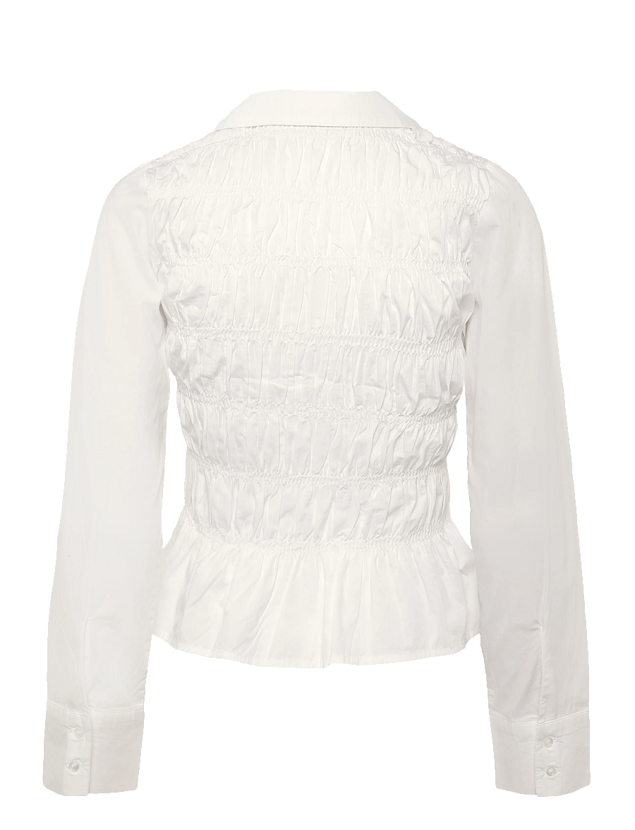Gina Tricot - Smock shirt - langärmelige blusen - white (1000) - 2
