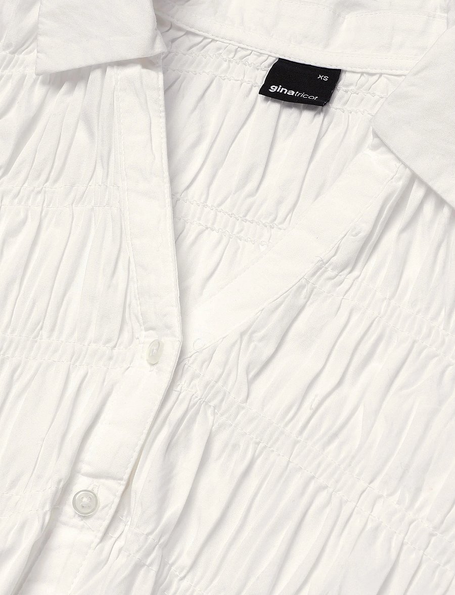Gina Tricot - Smock shirt - langärmelige blusen - white (1000) - 5
