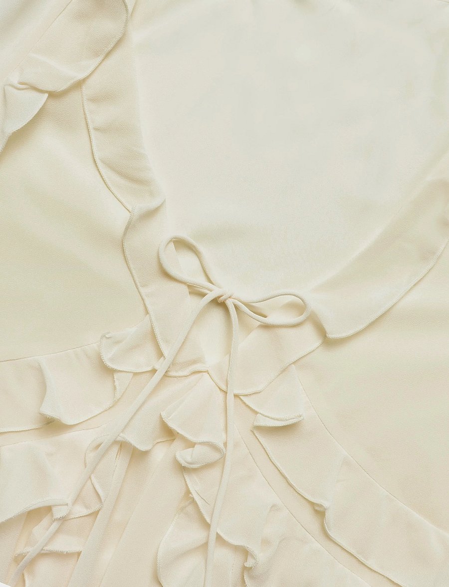 Gina Tricot - Chiffon maxi long sleeve dress - sommerkleider - creme (1263) - 2