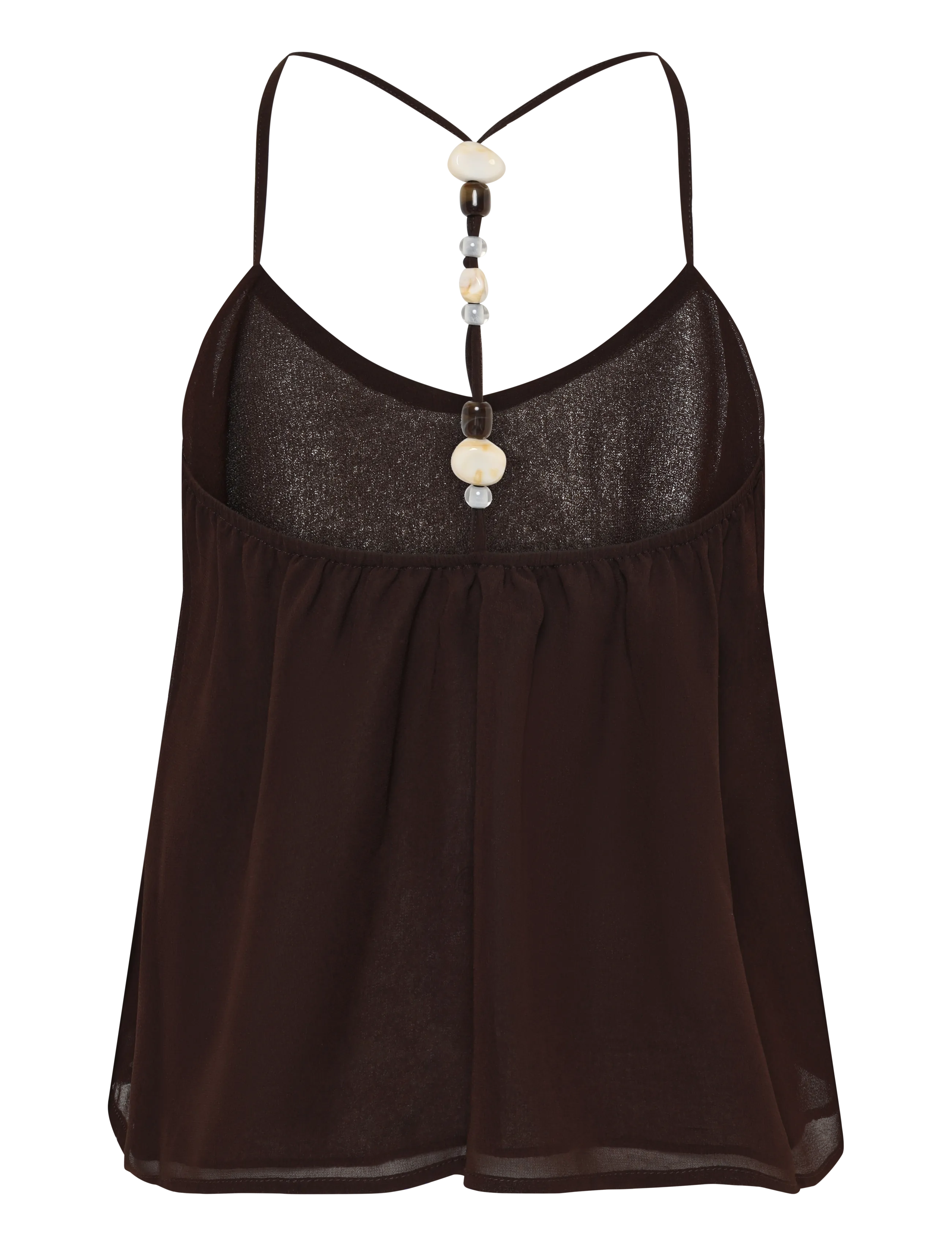 Gina Tricot - Beaded singlet - brown - 1
