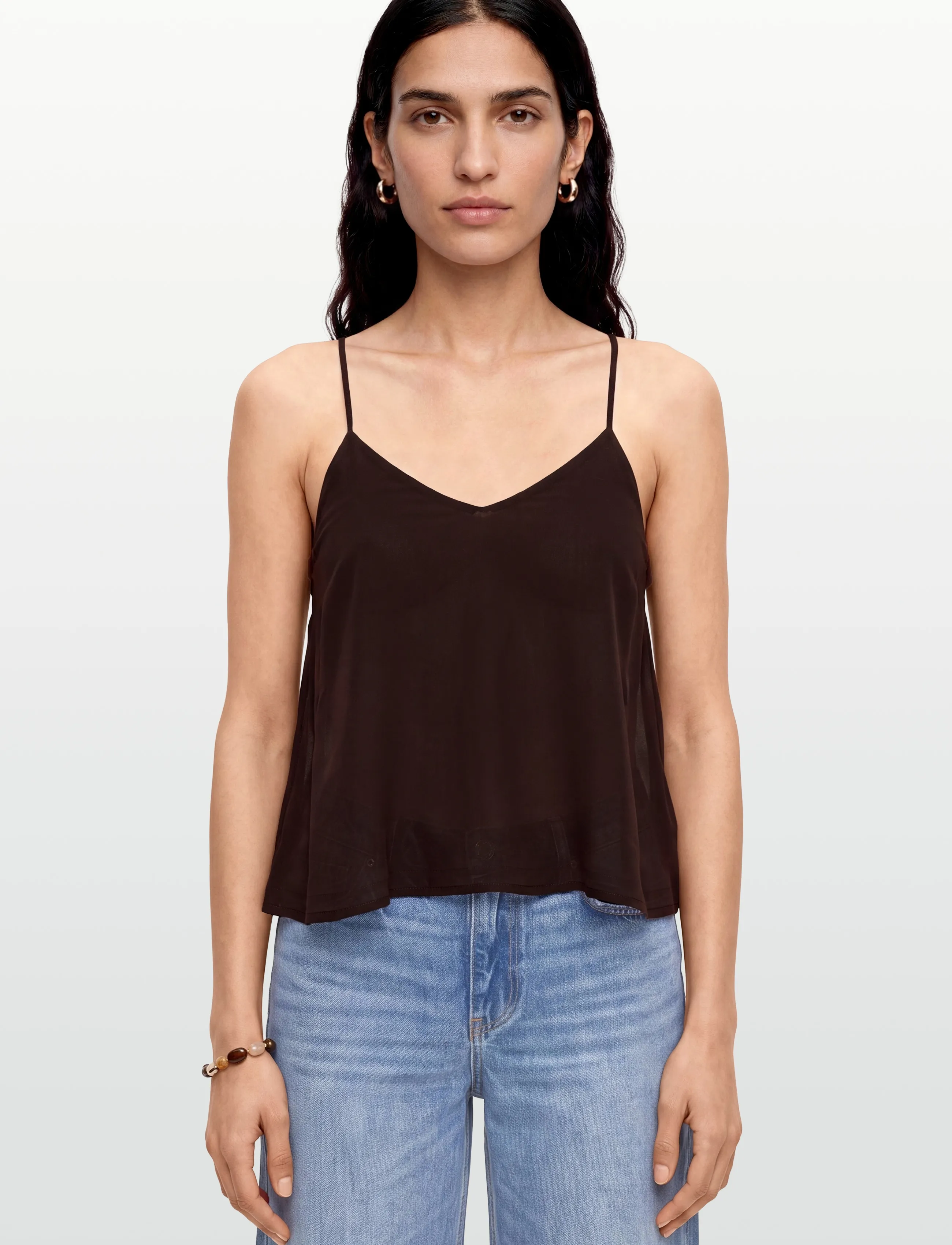 Gina Tricot - Beaded singlet - varrukateta topid - brown - 3