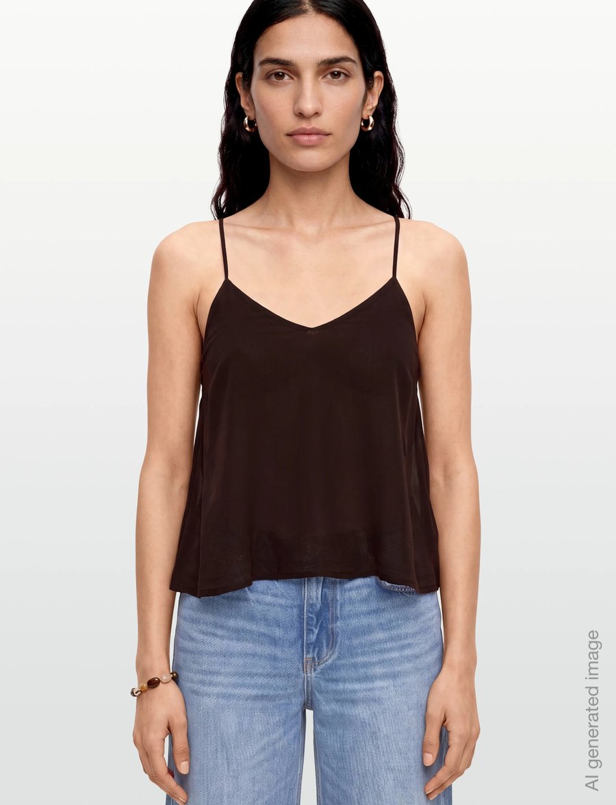 Gina Tricot - Beaded singlet - varrukateta topid - brown - 3
