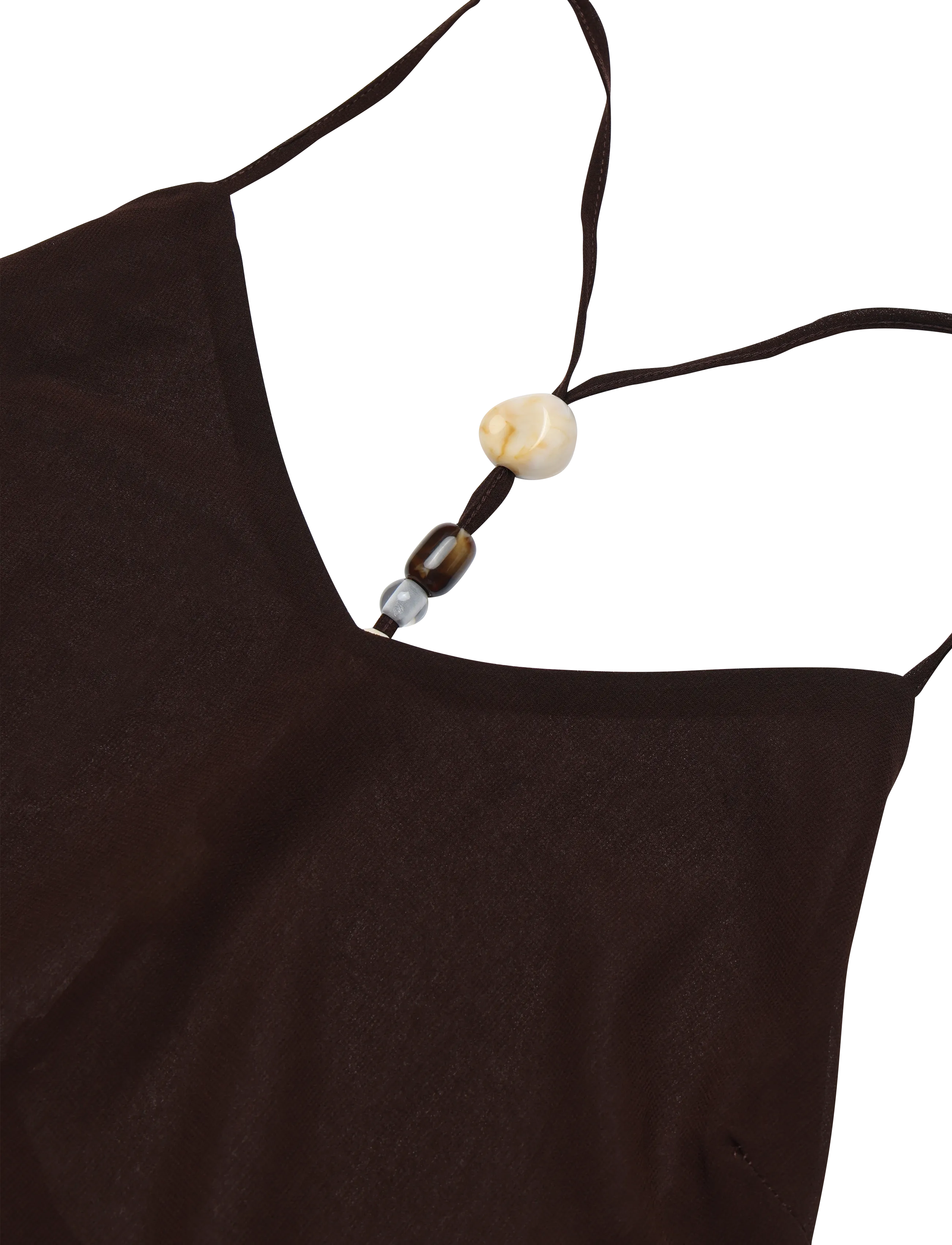 Gina Tricot - Beaded singlet - brown - 2