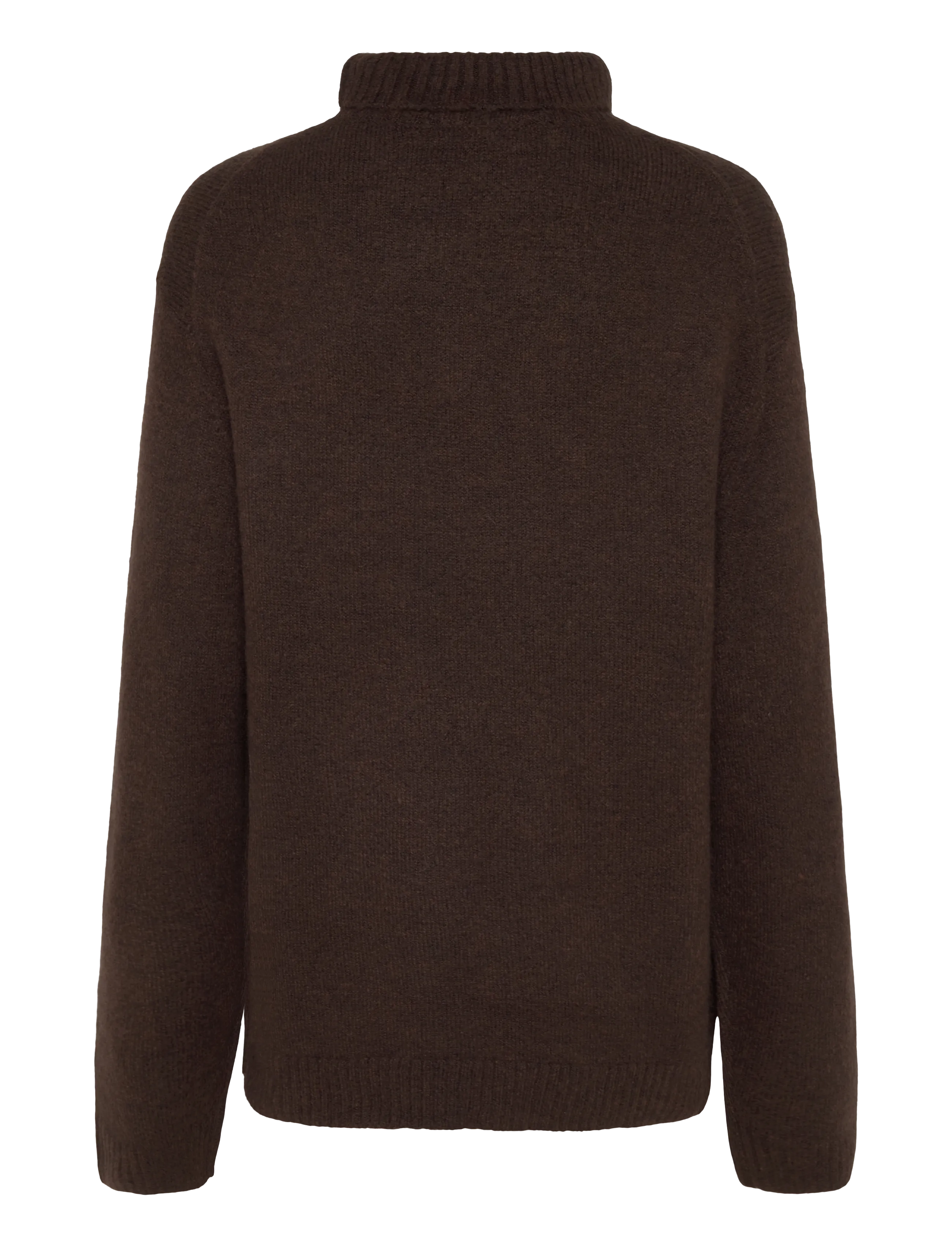 Gina Tricot - Knitted turtleneck sweater - kampsunid - chocolate brown (7085) - 1