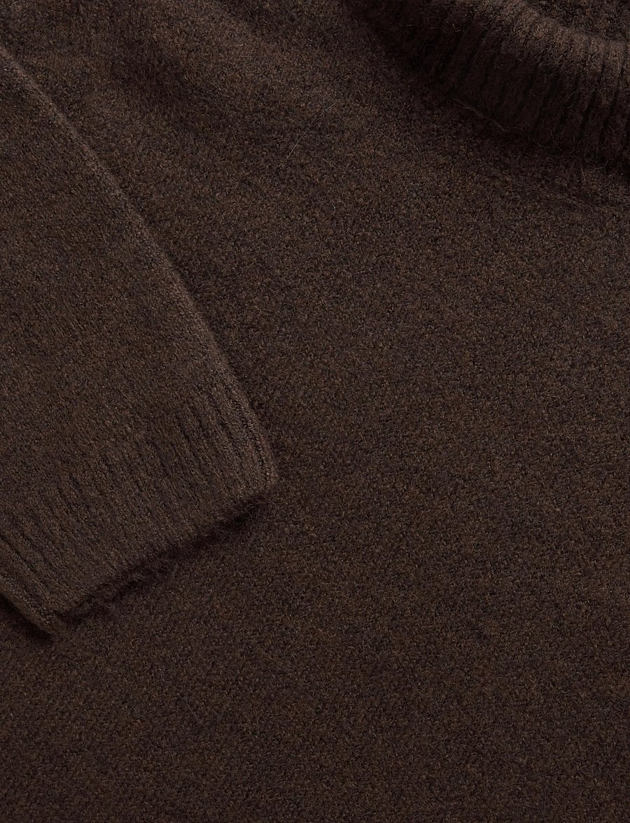 Gina Tricot - Knitted turtleneck sweater - kampsunid - chocolate brown (7085) - 2