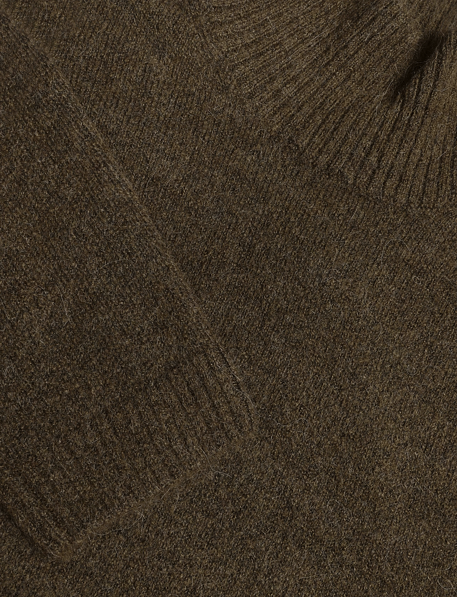 Gina Tricot - Knitted turtleneck sweater - stickade tröjor - dark green (6049) - 2