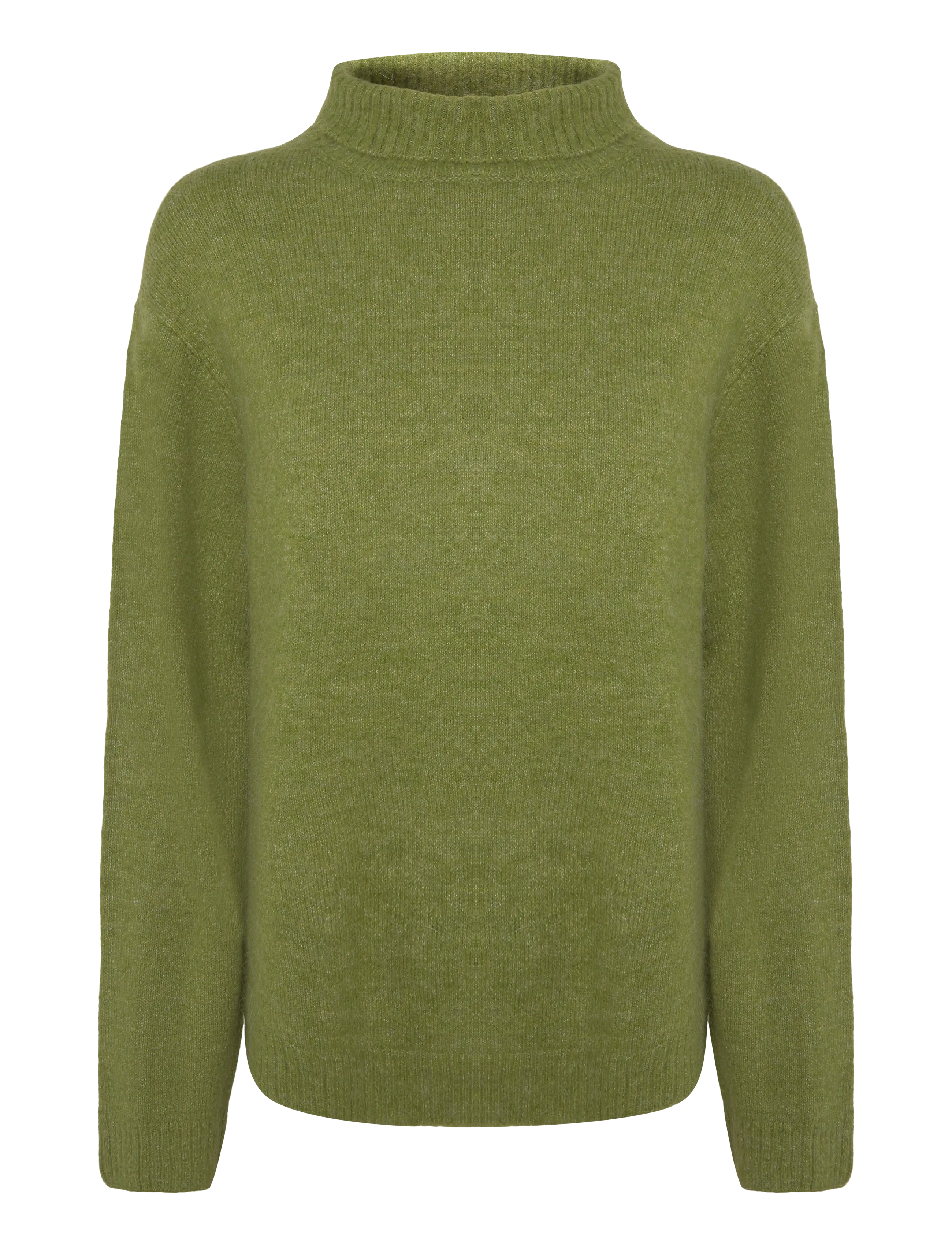 Gina Tricot Knitted turtleneck sweater - Riided - SPINACH GREEN / green