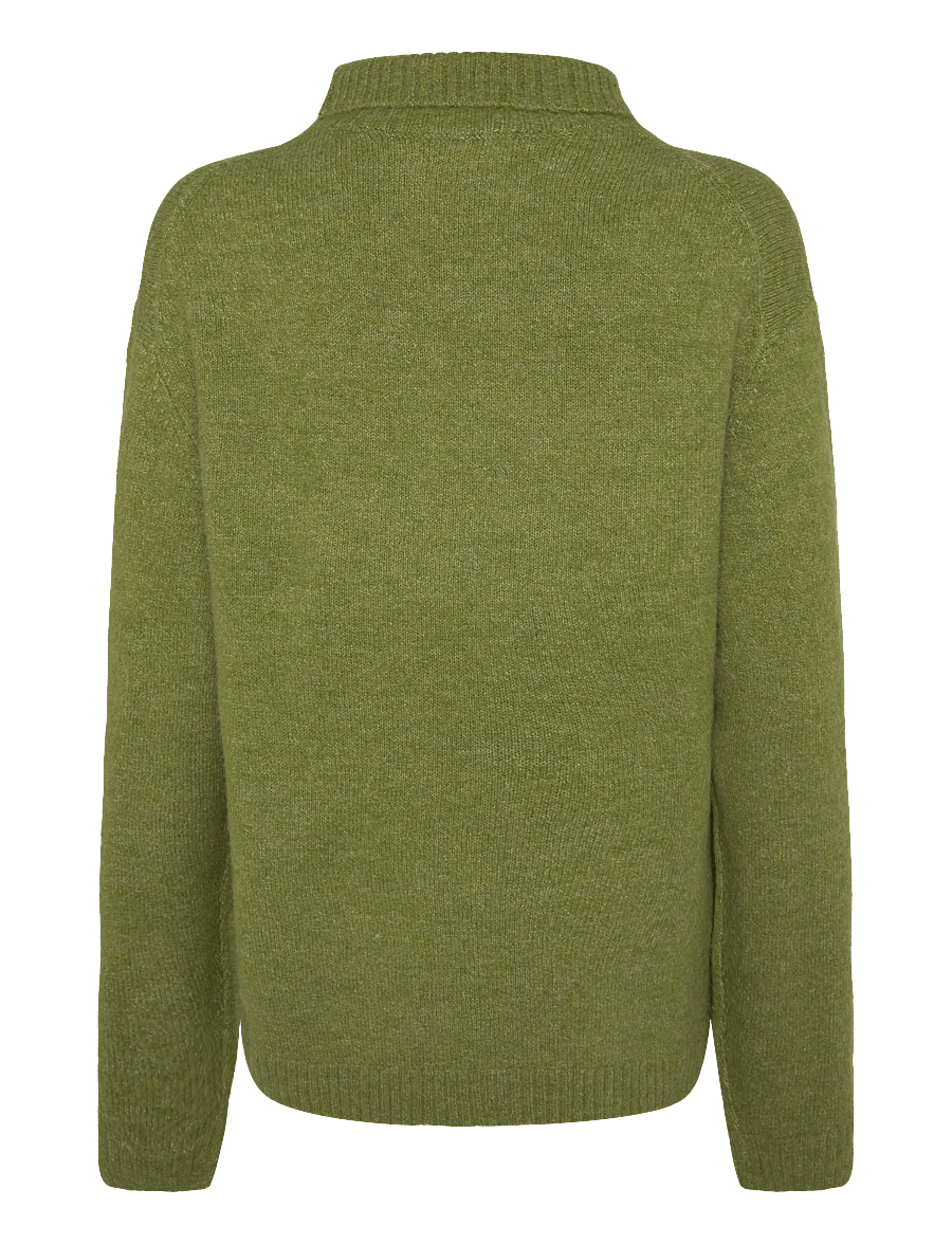 Gina Tricot - Knitted turtleneck sweater - pullover - spinach green - 1
