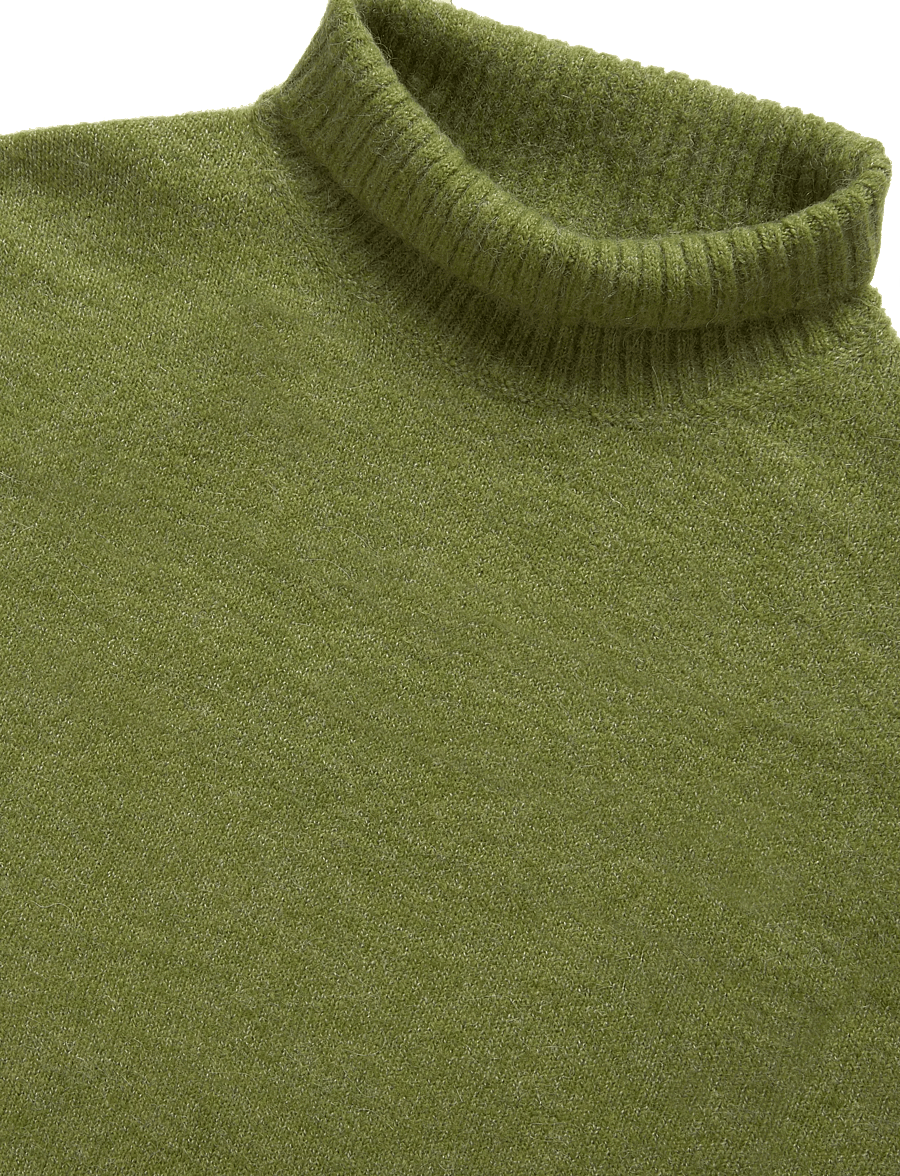 Gina Tricot - Knitted turtleneck sweater - pullover - spinach green - 2