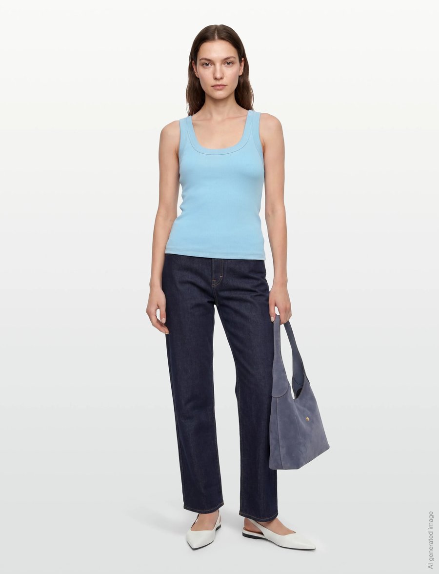 Gina Tricot - Racerback tank - Ärmellose tops - sky blue - 0