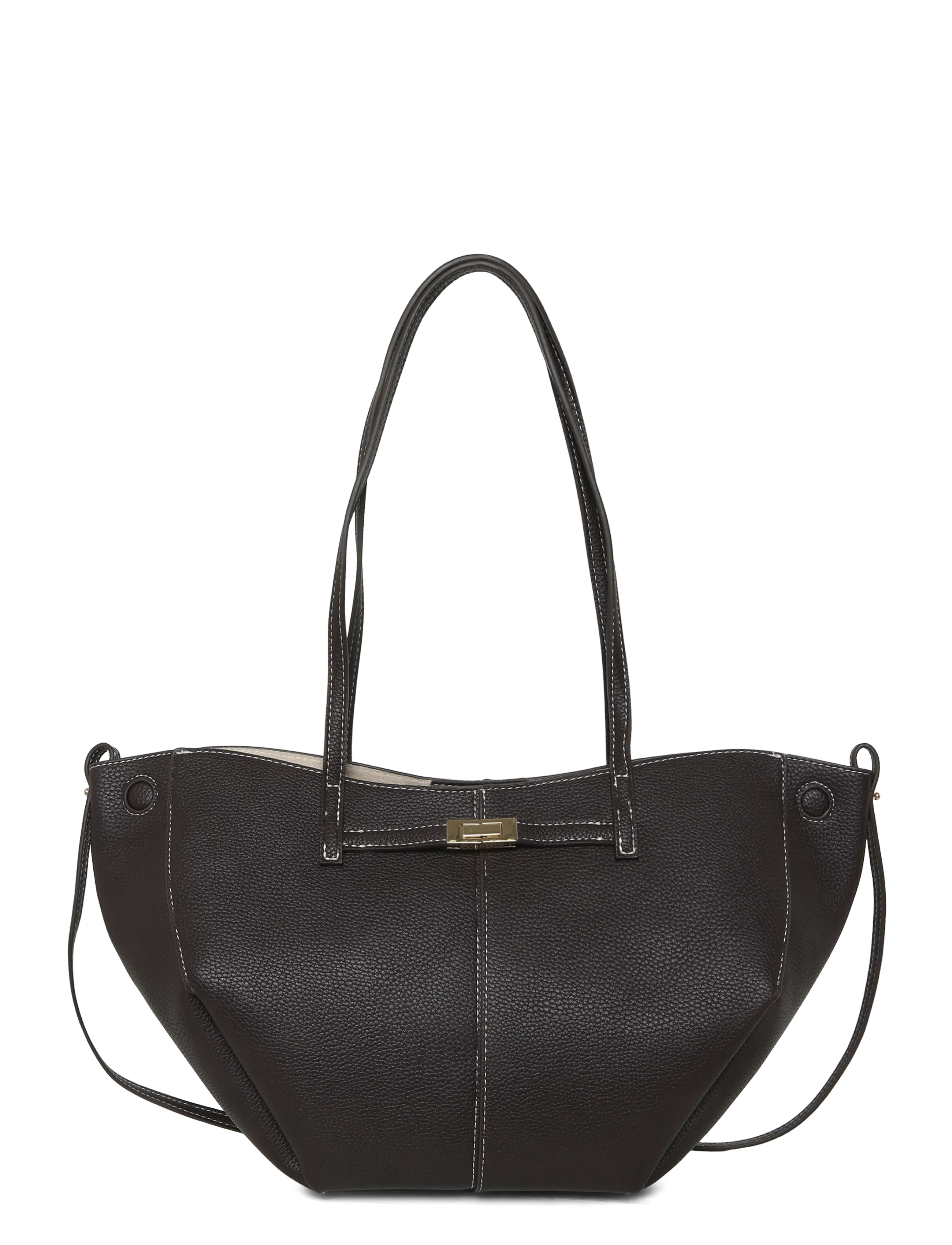 Gina Tricot Detail Midi Bag, One Size, Bags, Braun - Top Handle Frauen