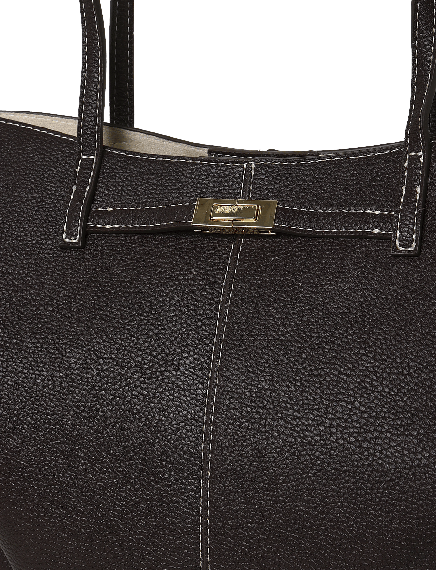 Gina Tricot - Detail midi bag - særlige begivenheder - dark brown (7180) - 2