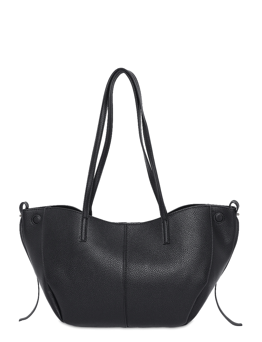 Gina Tricot - Detail strap tote bag - shoppere - black/black - 1