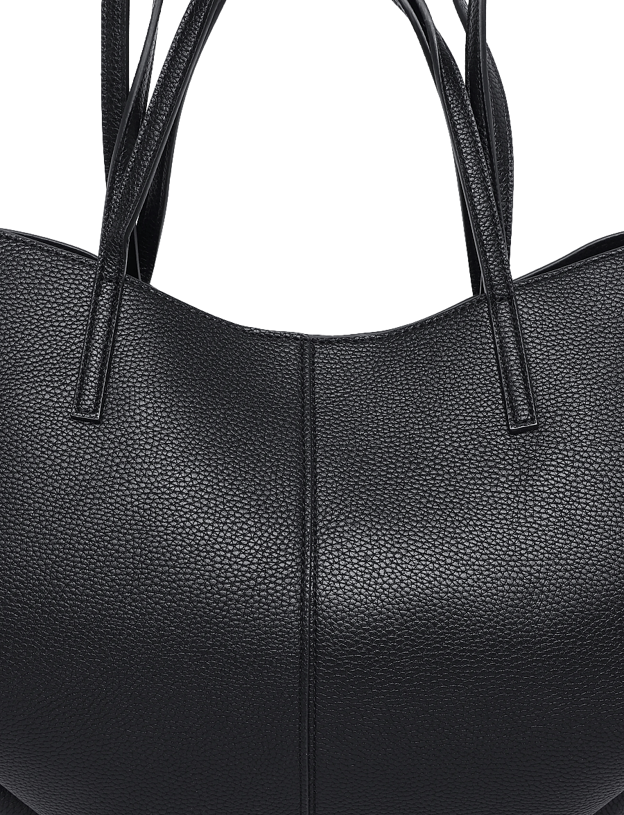 Gina Tricot - Detail strap tote bag - shoppere - black/black - 2