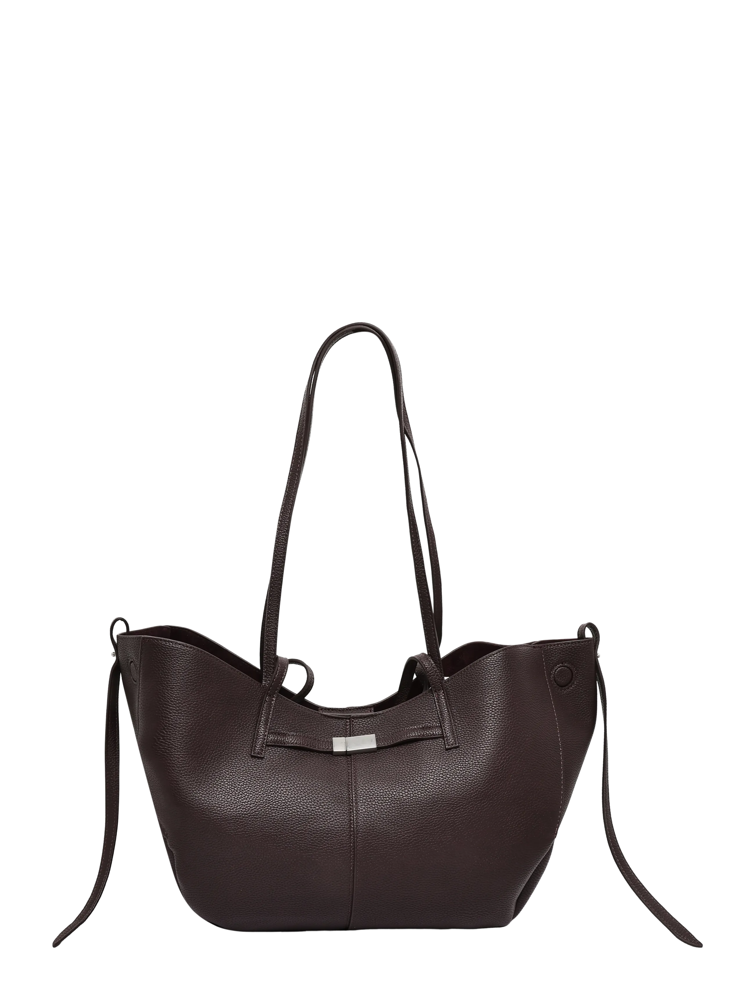 Gina Tricot Detail strap tote bag - Shoppere - BURGUNDY (4670) / burgundy