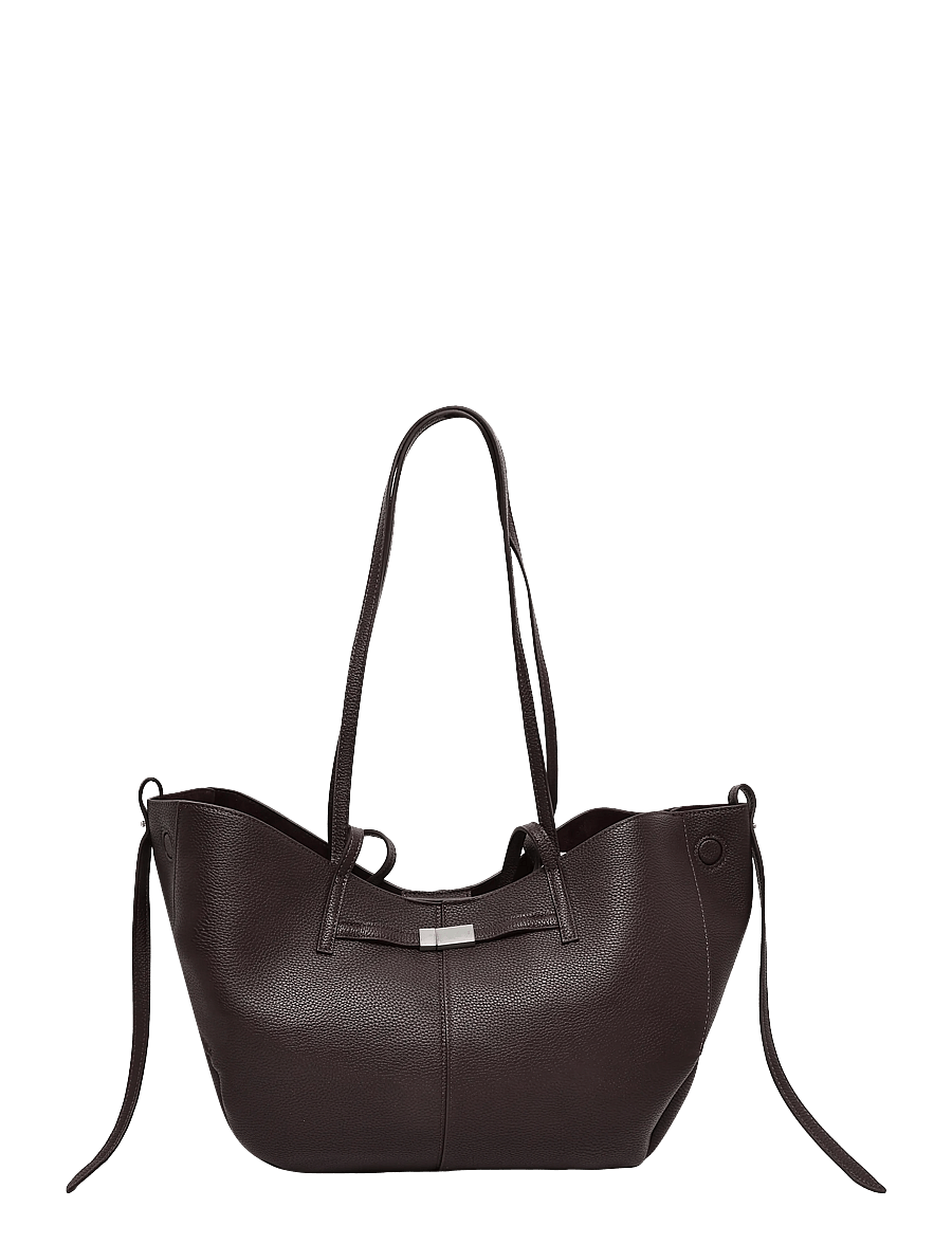 Gina Tricot - Detail strap tote bag - shoppere - burgundy (4670) - 0