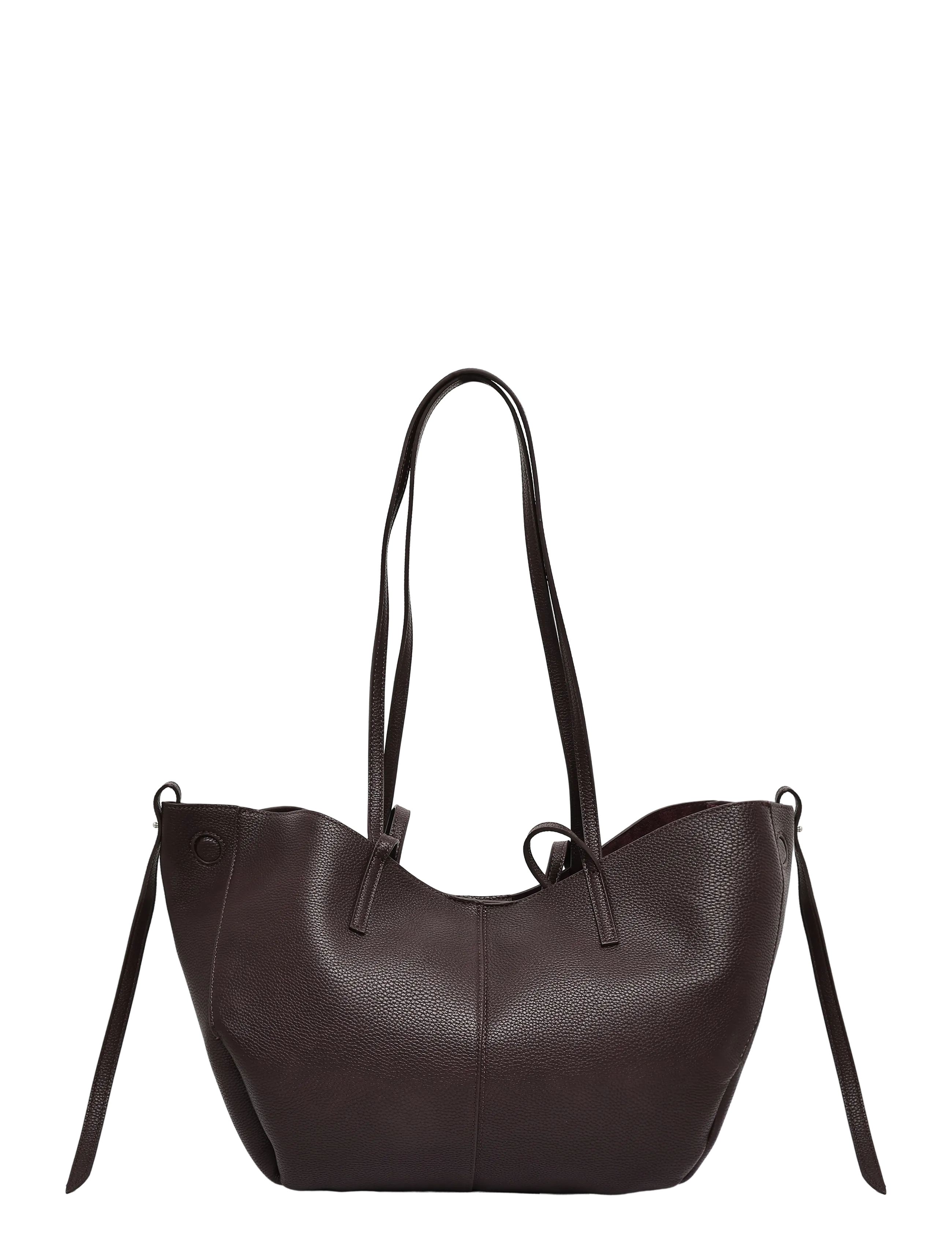 Gina Tricot - Detail strap tote bag - shoppere - burgundy (4670) - 1