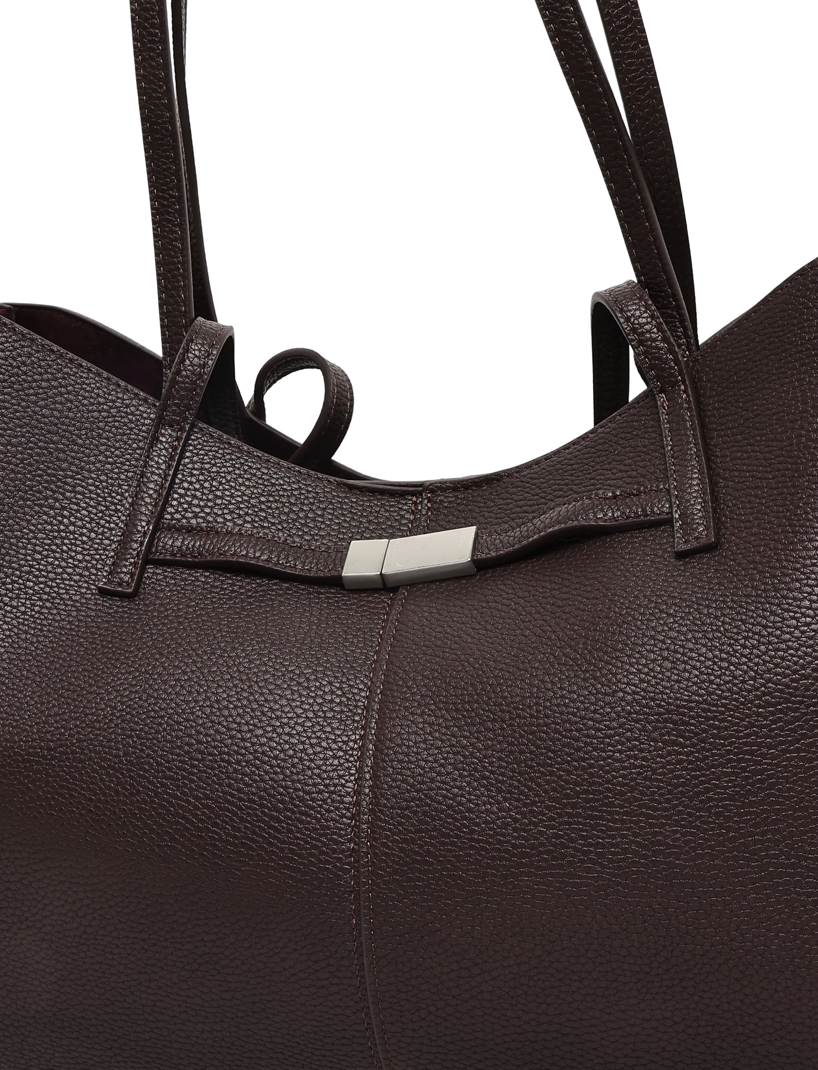 Gina Tricot - Detail strap tote bag - shoppere - burgundy (4670) - 2