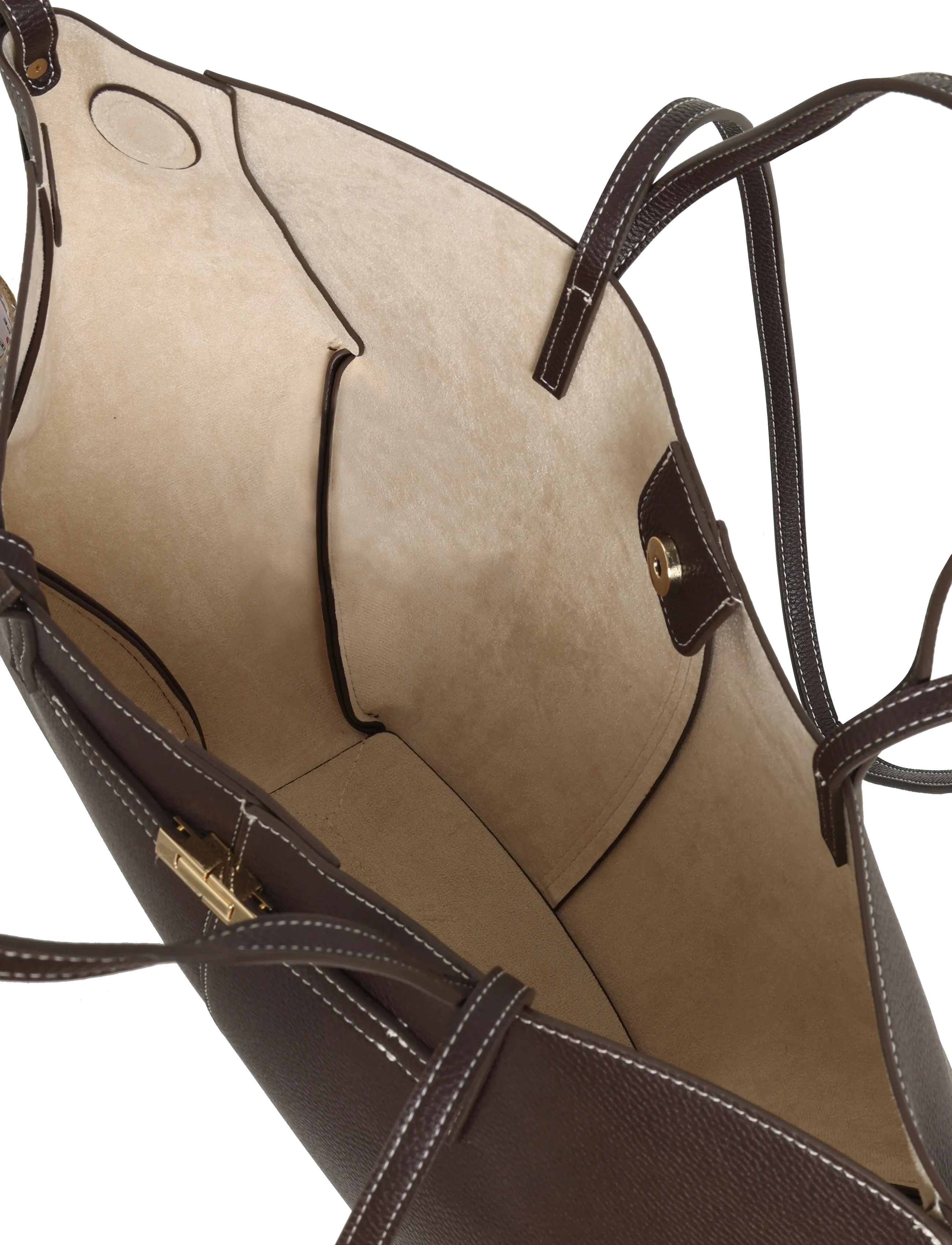 Gina Tricot - Detail strap tote bag - dark brown (7180) - 3